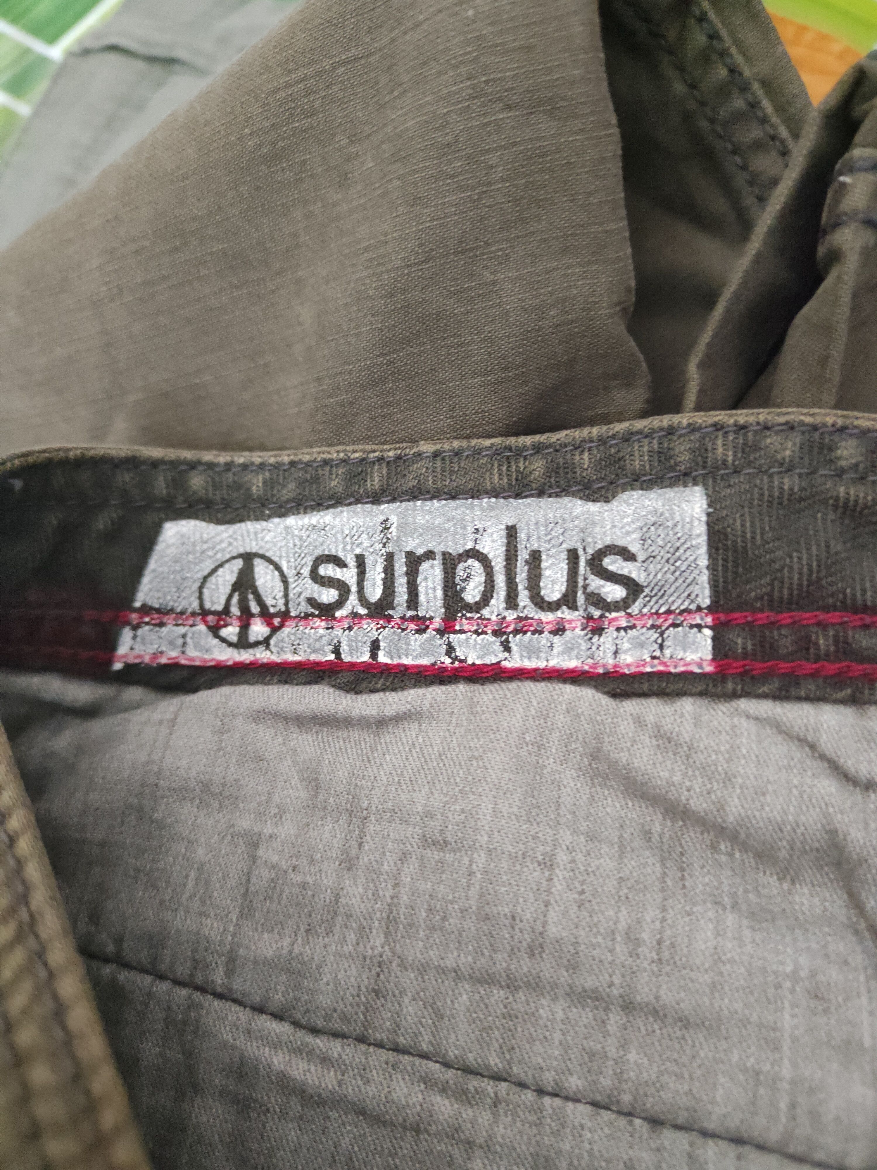 Surplus Research DL Surplus-Blue Way Olive Multipocket Cargo Pants #452 Size US 29 - 15 Thumbnail