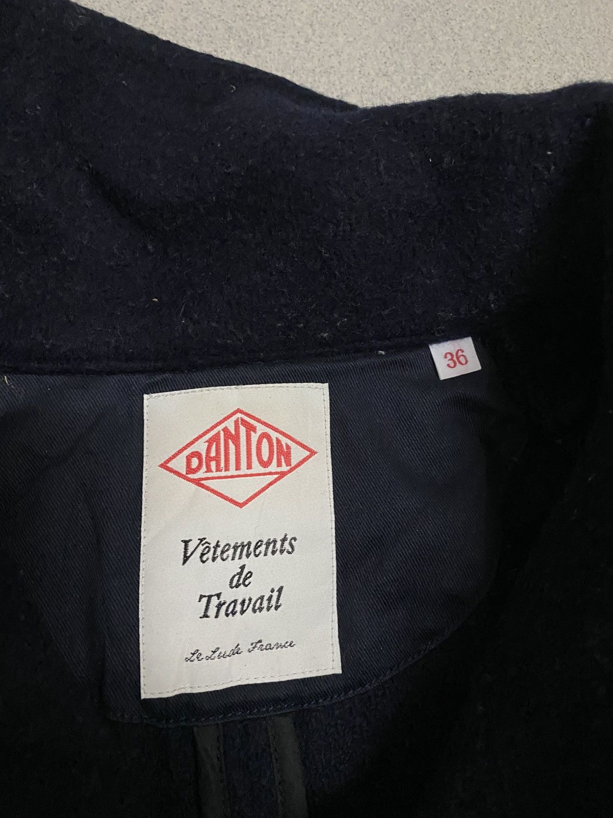 Danton × Japanese Brand × Vintage Vintage Danton Vetements De Travail Wool Jacket Size XS / US 0-2 / IT 36-38 - 3 Thumbnail
