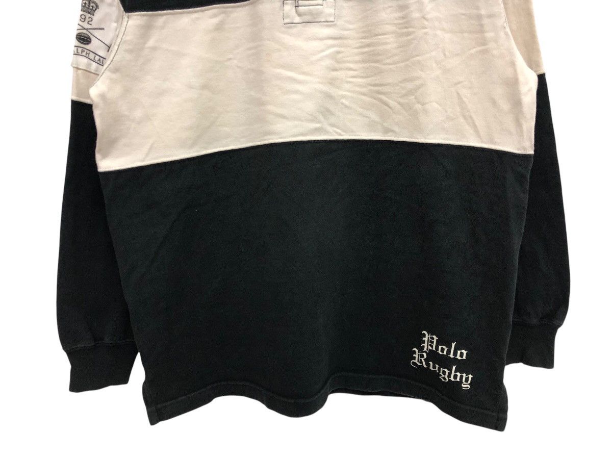 Polo Ralph Lauren 90s 🔥 POLO RUGBY TRICOLOUR SLEEVE PATCH LOGO Size US L / EU 52-54 / 3 - 4 Thumbnail
