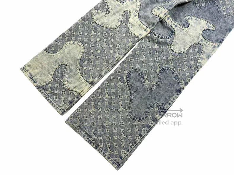 Louis Vuitton Louis Vuitton Blue Patchwork Jeans Size US 31 - 6 Thumbnail