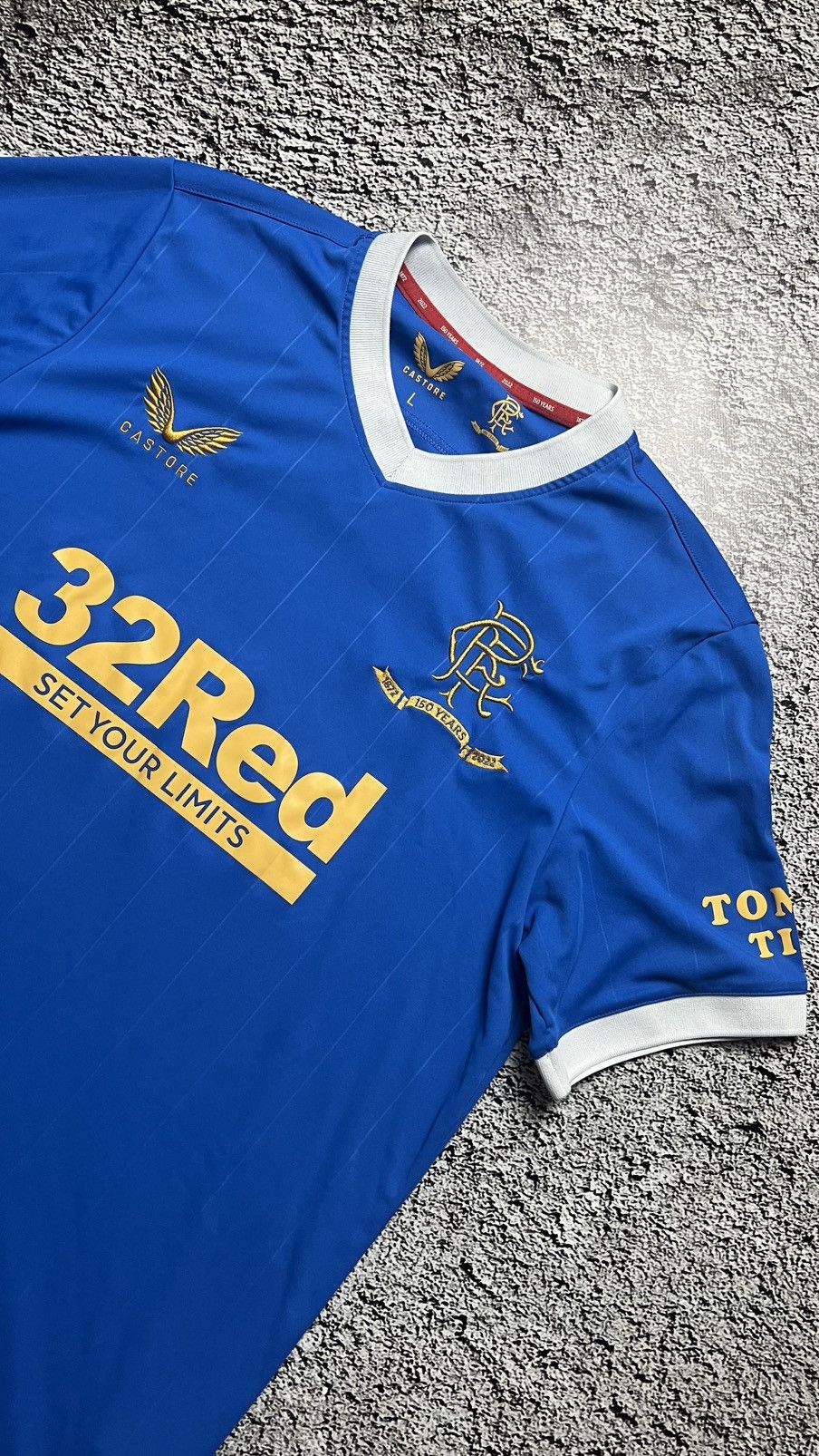 Castore 2021-22 Glasgow Rangers castore jersey 150 years anniversary Size US L / EU 52-54 / 3 - 2 Thumbnail
