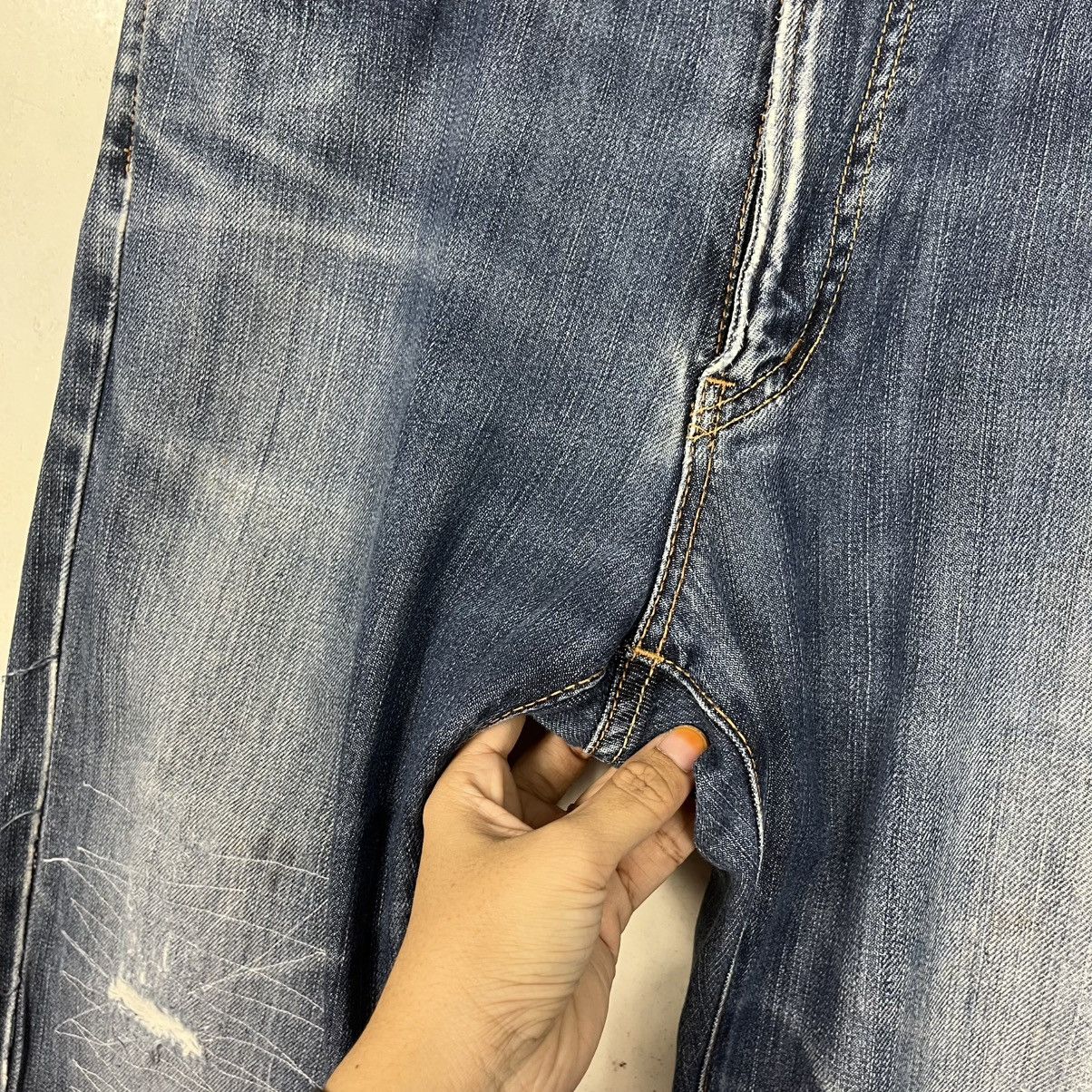 Edwin Vintage Edwin Sashiko Rare Design Workwear Denim Jeans Size US 34 / EU 50 - 11 Thumbnail