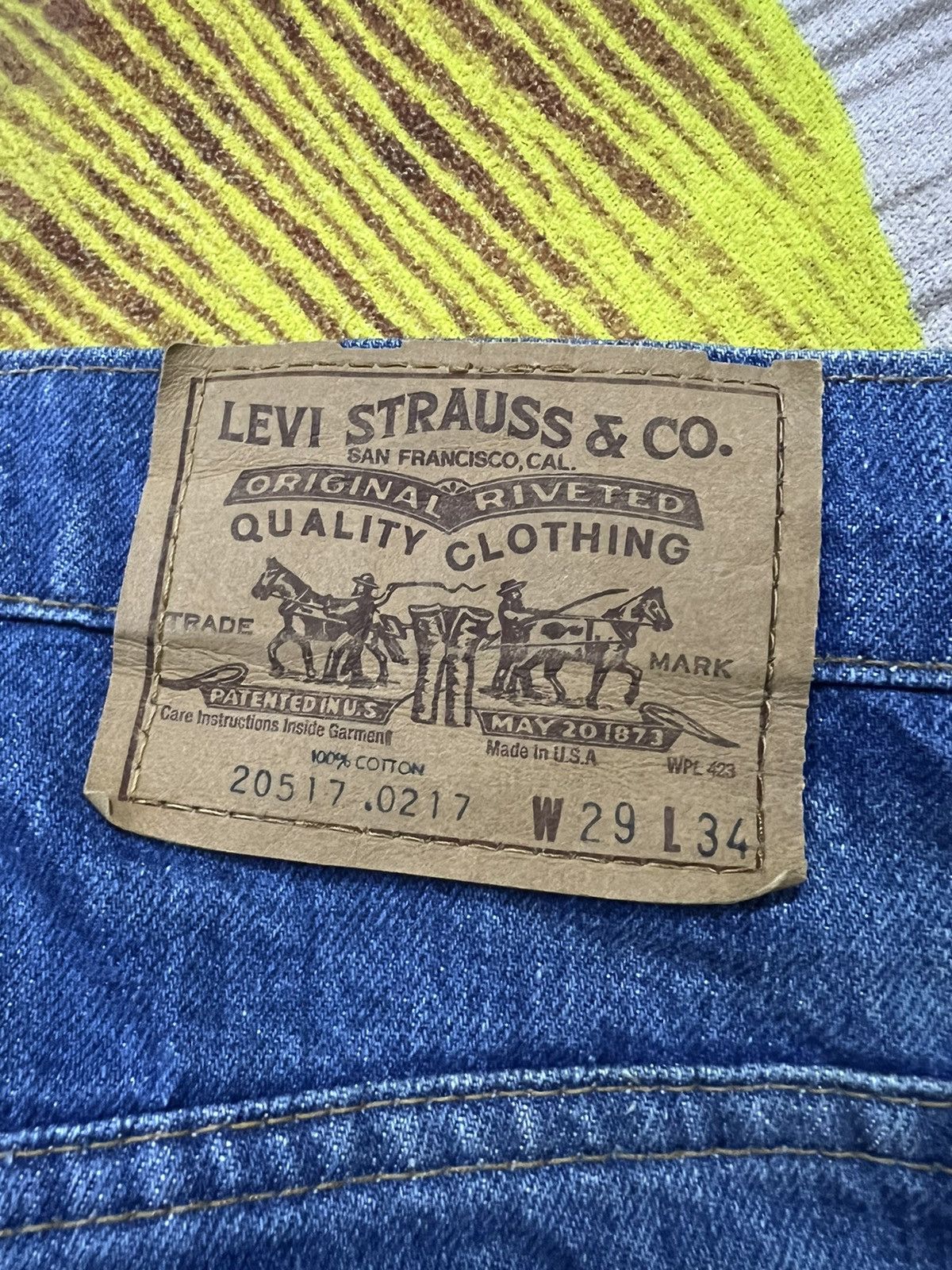 Levi's 💥FLARE💥VINTAGE 60’s LEVIS 517 ORANGE TAB NICE FADEDBUTTON #8 Size US 28 / EU 44 - 19 Thumbnail