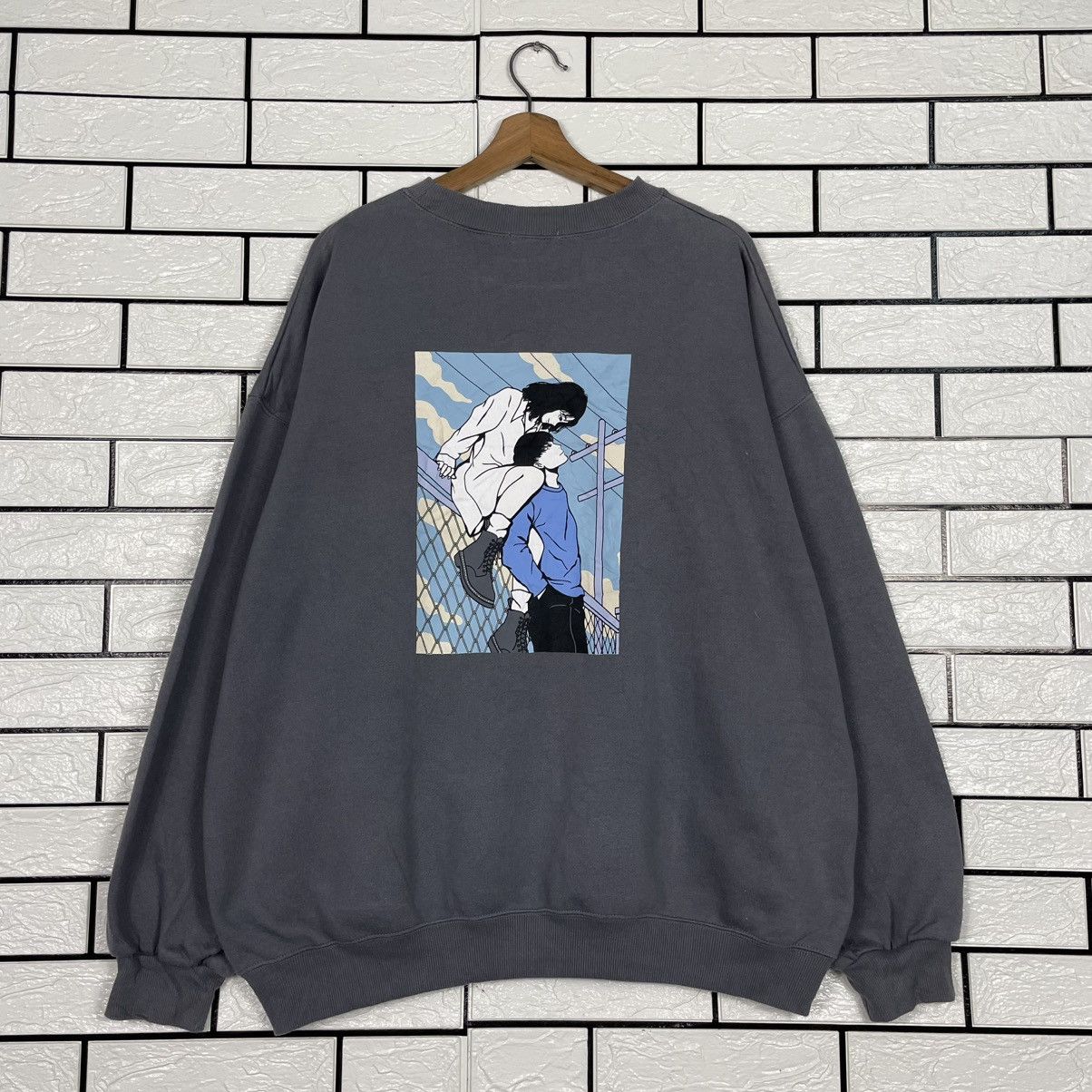 Japanese Brand Japanese Brand Adoon Plain Crewneck Sweatshirt Size US L / EU 52-54 / 3 - 1 Thumbnail