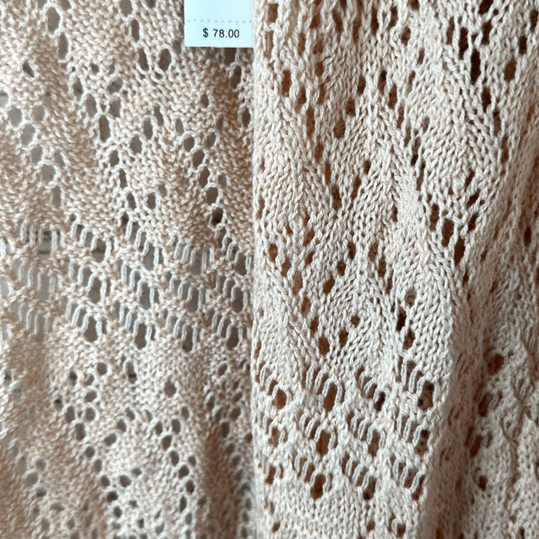 Vintage VINTAGE? No. Just Tahari Light Pink Long Sleeve Open Cardigan XS Women Sweater Cardigan Size XS / US 0-2 / IT 36-38 - 2 Thumbnail