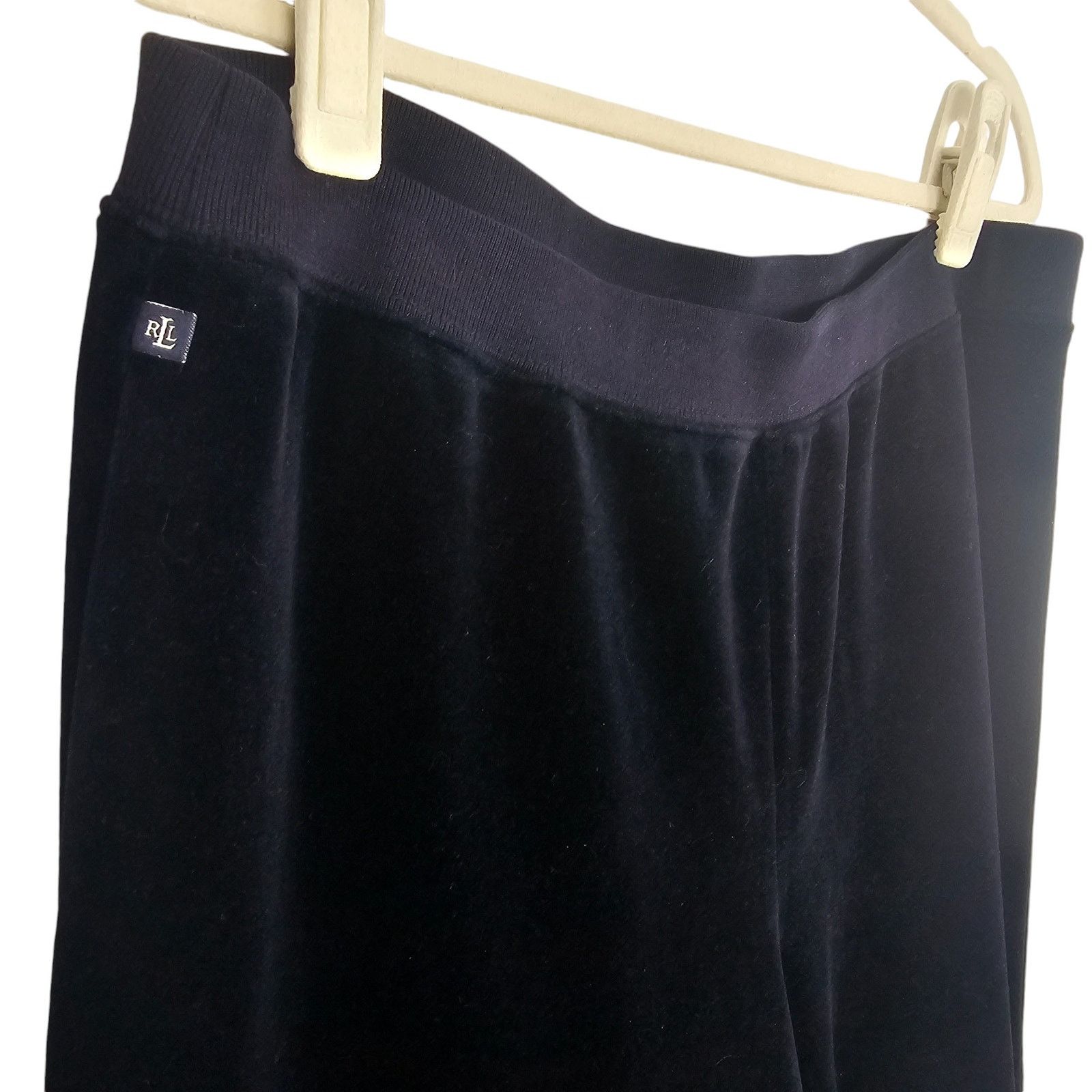 Lauren Ralph Lauren Lauren Ralph Lauren Womens Navy Velour Sweatpants SIze M Size 37" - 4 Thumbnail