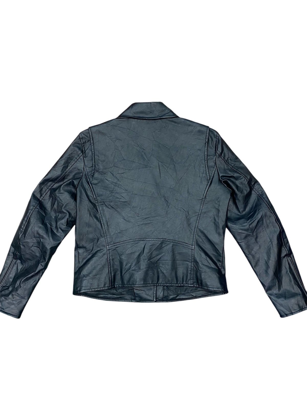 Uniqlo Uni qlo leather biker jacket Size L / US 10 / IT 46 - 2 Thumbnail