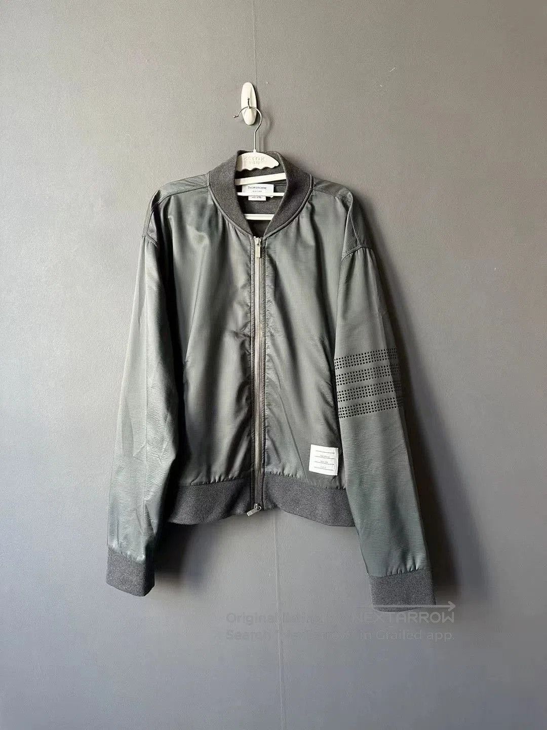 Thom Browne Thom Browne Dark Gray Bomber Jacket. Size US S / EU 44-46 / 1 - 1 Thumbnail