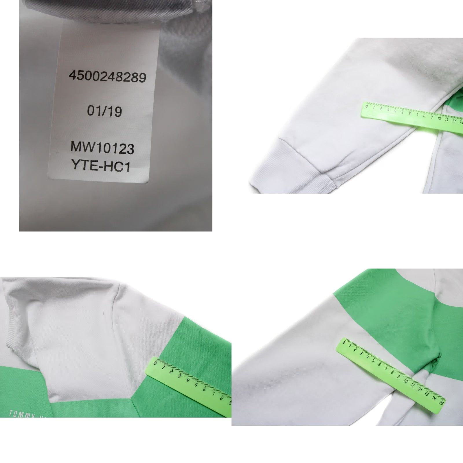 Tommy Hilfiger Tommy Hilfiger Sweatshirt Men Large Pullover Crew Neck Logo White Size US L / EU 52-54 / 3 - 8 Thumbnail
