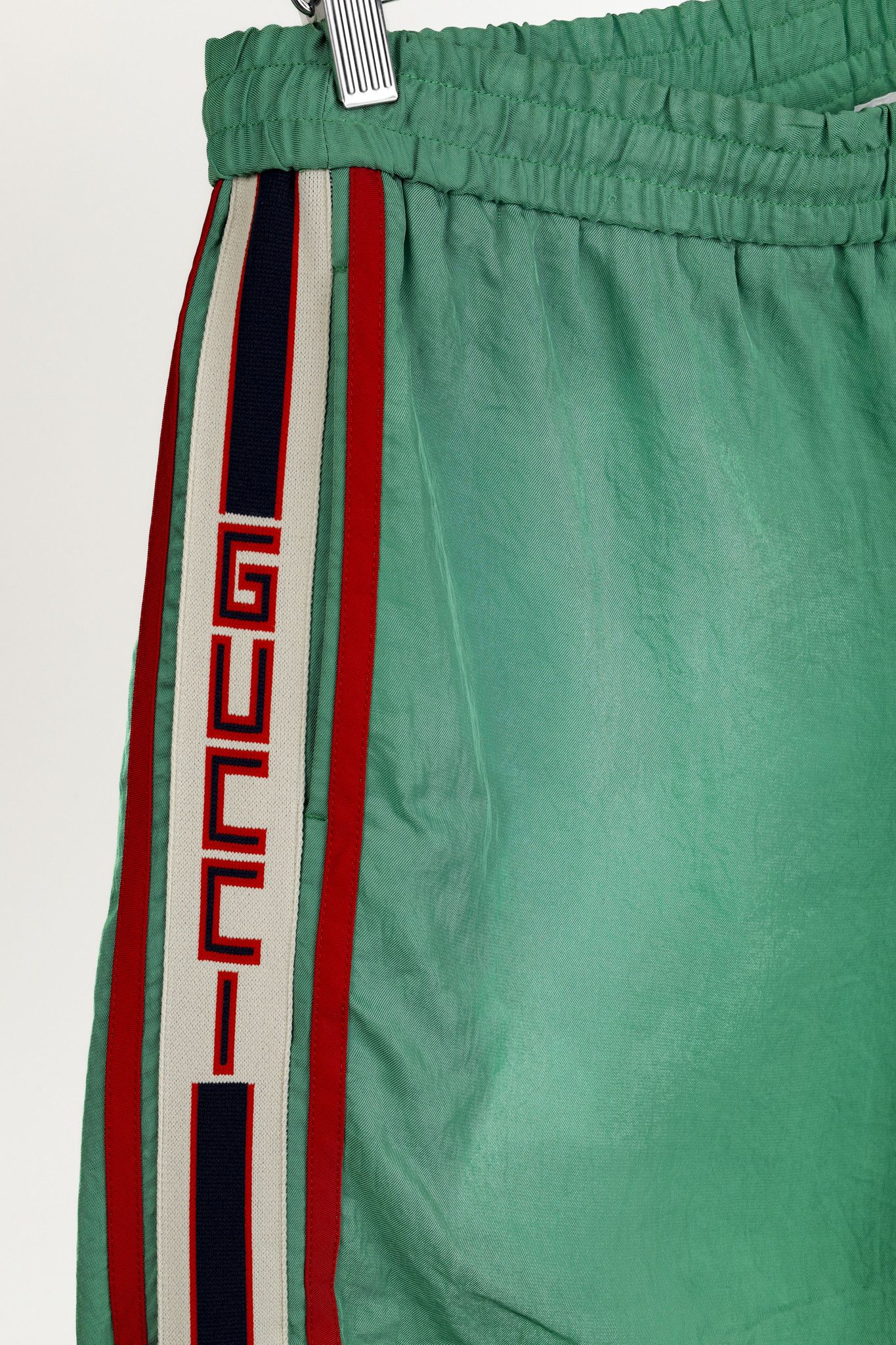 Gucci Gucci Green Logo Tape Shorts Size US 31 - 5 Thumbnail