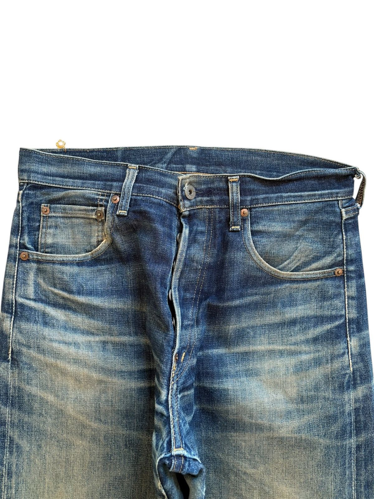 Levi's Vintage 80s Levis 702 XX Big E Selvedge Buckled Baggy Jeans Size US 32 / EU 48 - 5 Thumbnail