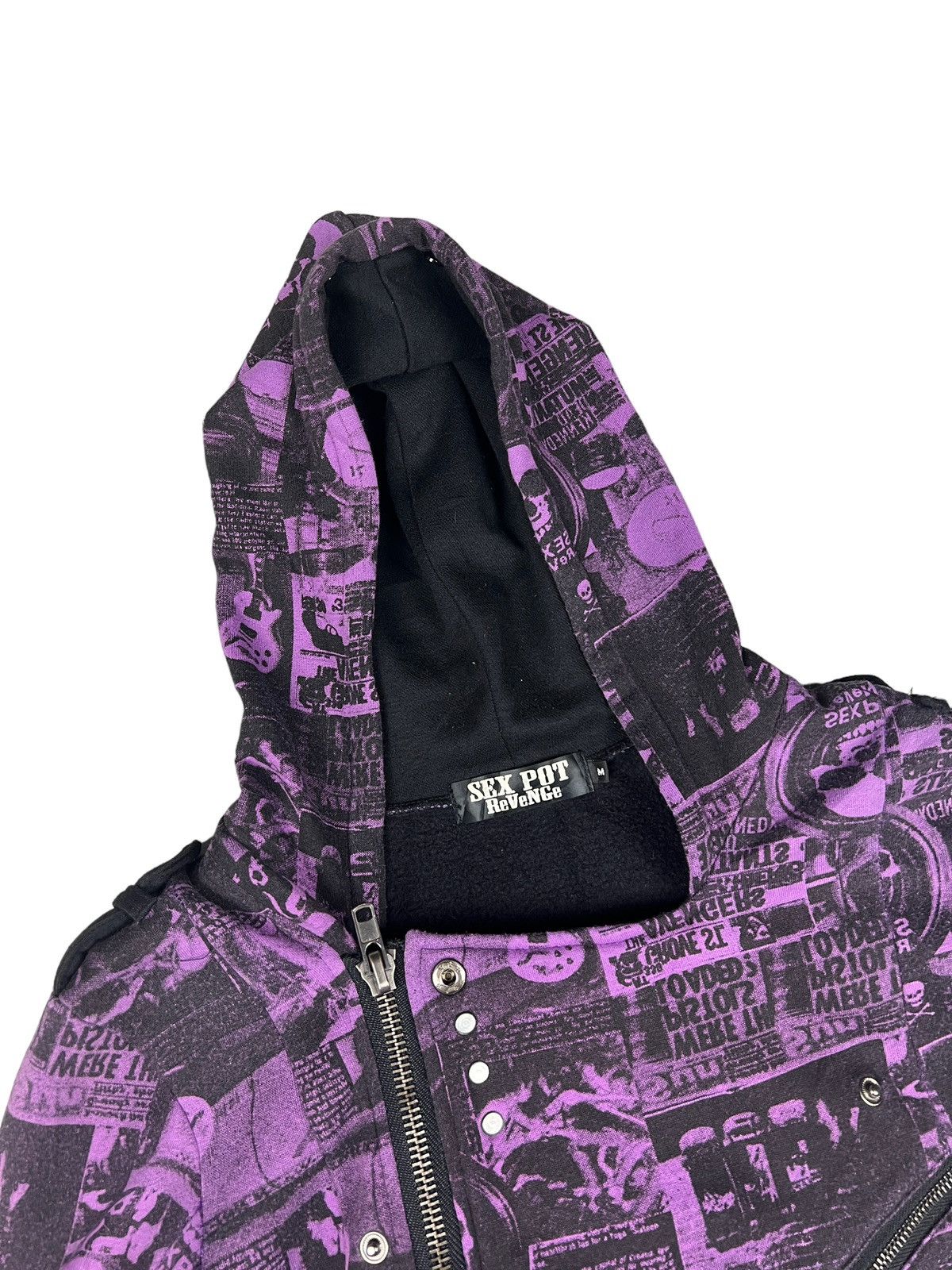 Sex Pot ReVeNGe Sex Pot Revenge Double Collar Zipper Hoodie Jacket Size US S / EU 44-46 / 1 - 8 Thumbnail
