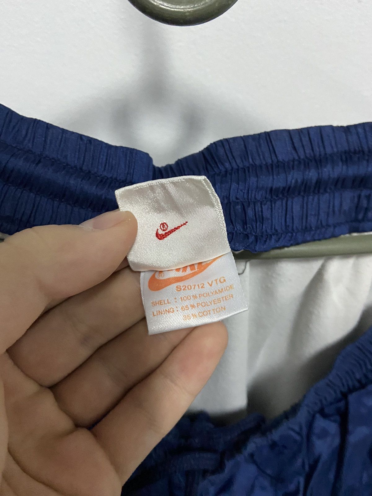 Nike × Vintage Nike nylon Suit Vintage 90s Big Logo Pants Sweatshirt Size US XL / EU 56 / 4 - 13 Thumbnail