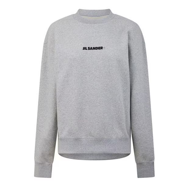 Jil Sander o1g2r1mq1024 Logo Sweatshirts in Grey Size S / US 4 / IT 40 - 1 Thumbnail
