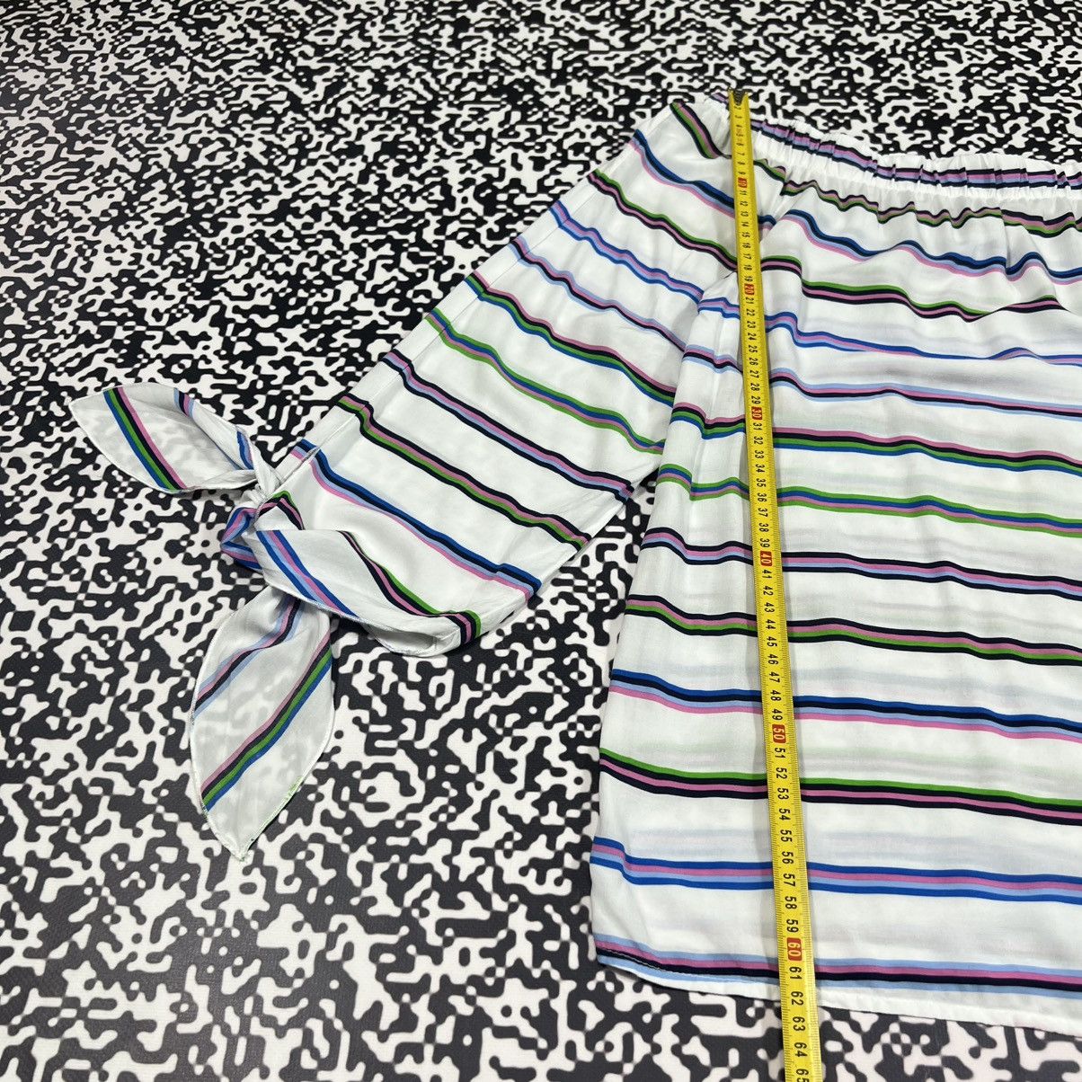 Vintage Emily Van Den Bergh Striped Retro Luxury Style Blouses Shirt Size M / US 6-8 / IT 42-44 - 18 Thumbnail