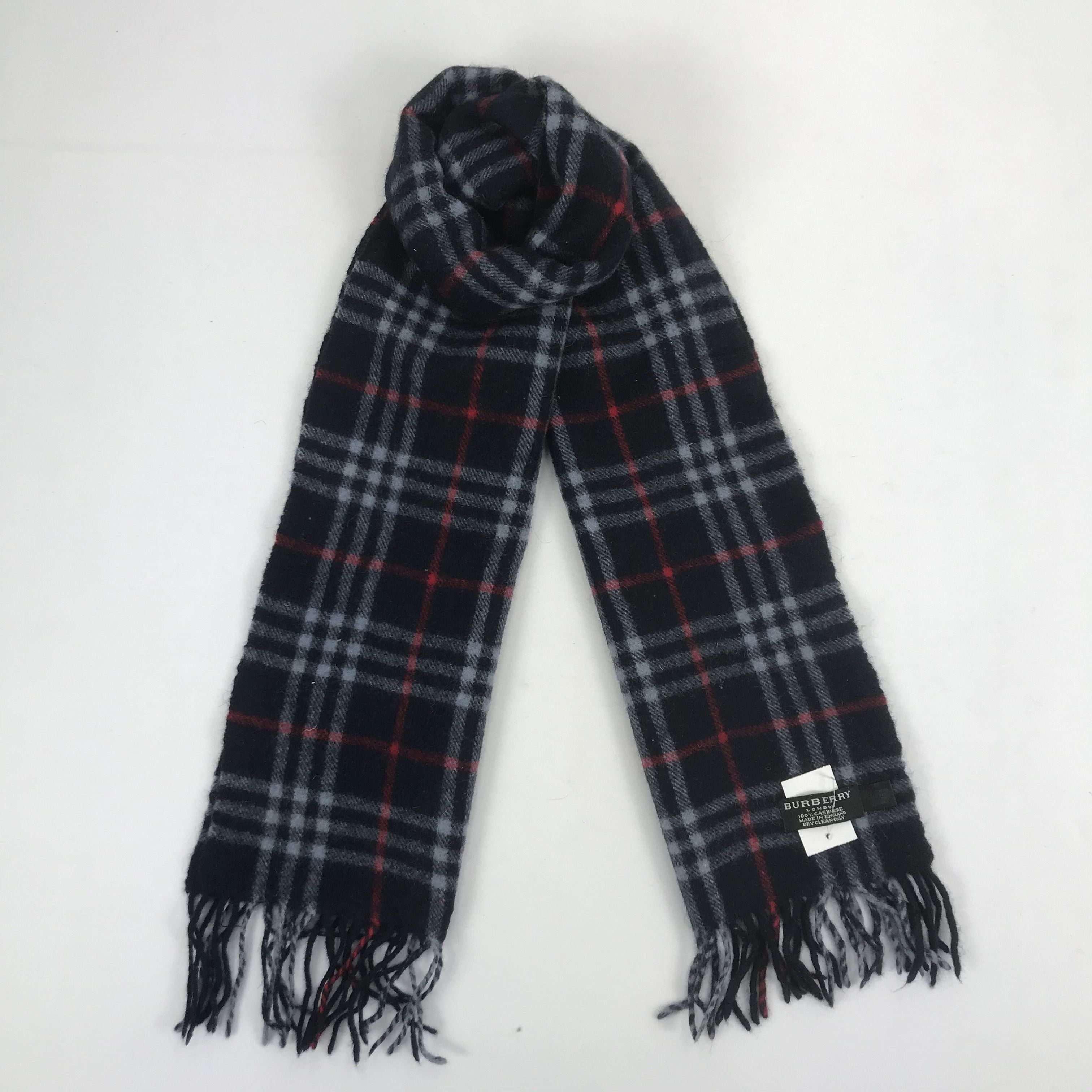 Burberry × Vintage Vintage Burberry Scarf Muffler Cashmere Scarves Size ONE SIZE - 1 Thumbnail