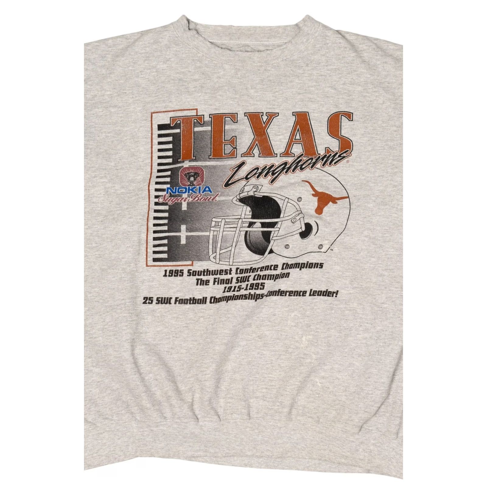 Jansport VINTAGE Texas Longhorns Sweatshirt XX-Large Gray 1995 Distressed Conference Champions Jansport Mens Ladies? Size US XXL / EU 58 / 5 - 7 Thumbnail