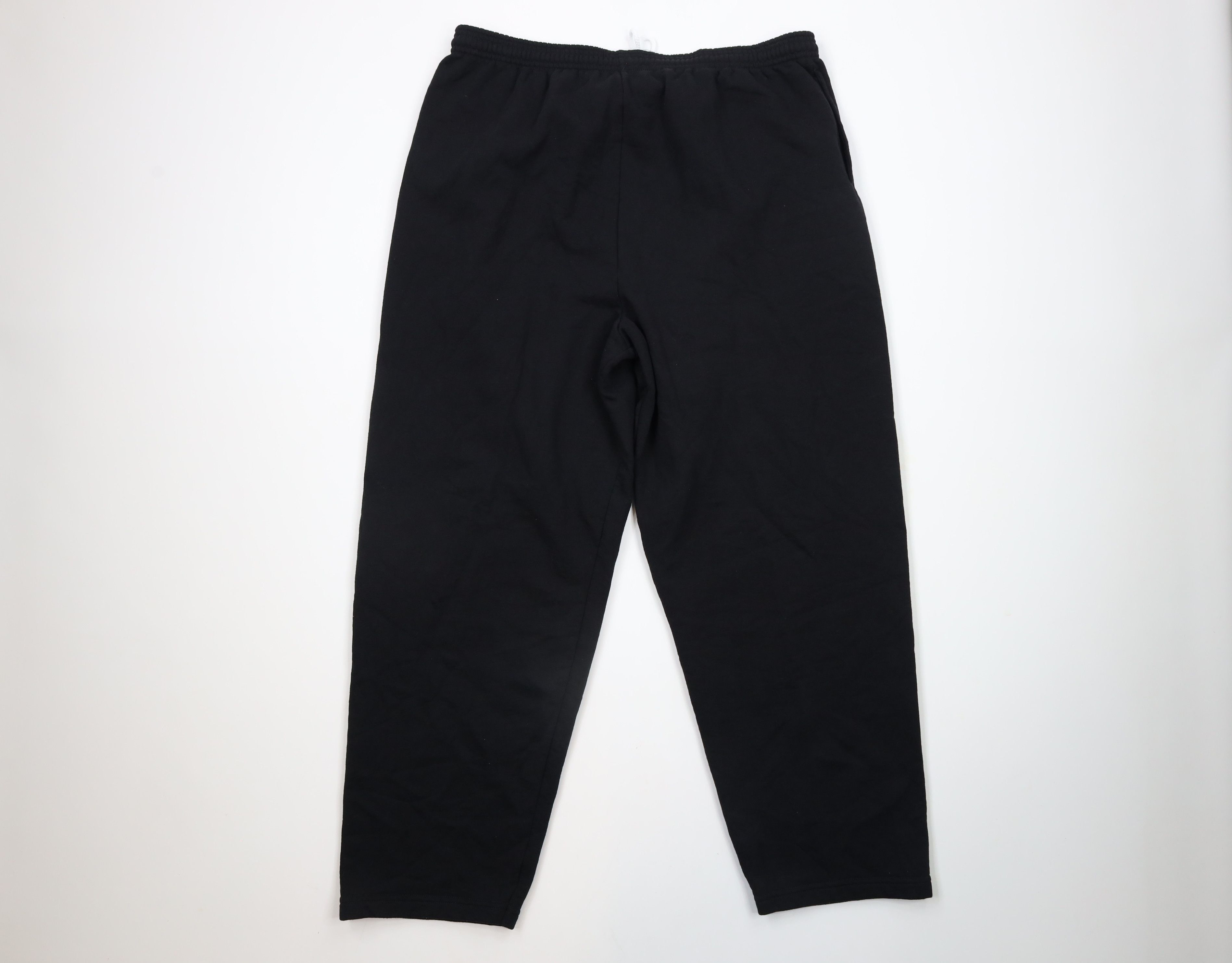 Vintage Vintage 90s Streetwear Blank Wide Leg Sweatpants Pants Black Size US 38 / EU 54 - 7 Thumbnail
