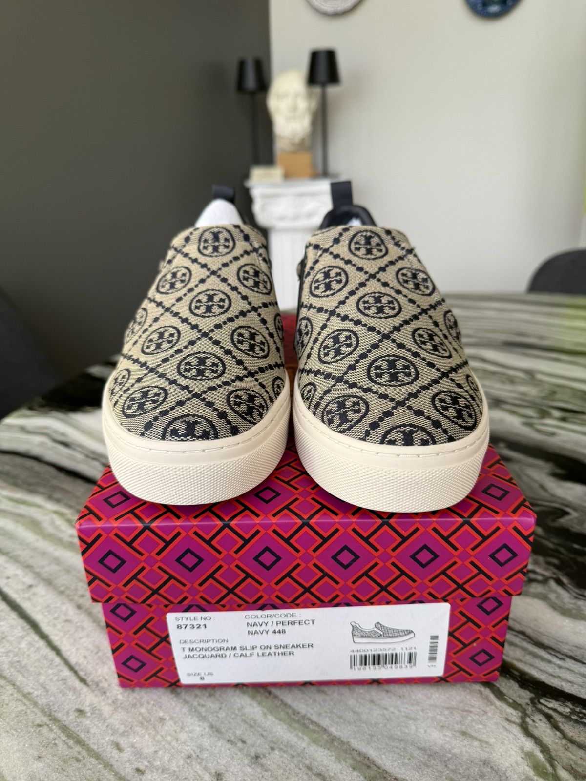 Tory Burch Monogram slip on sneaker Tory Burch Size US 8 / IT 38 - 2 Thumbnail