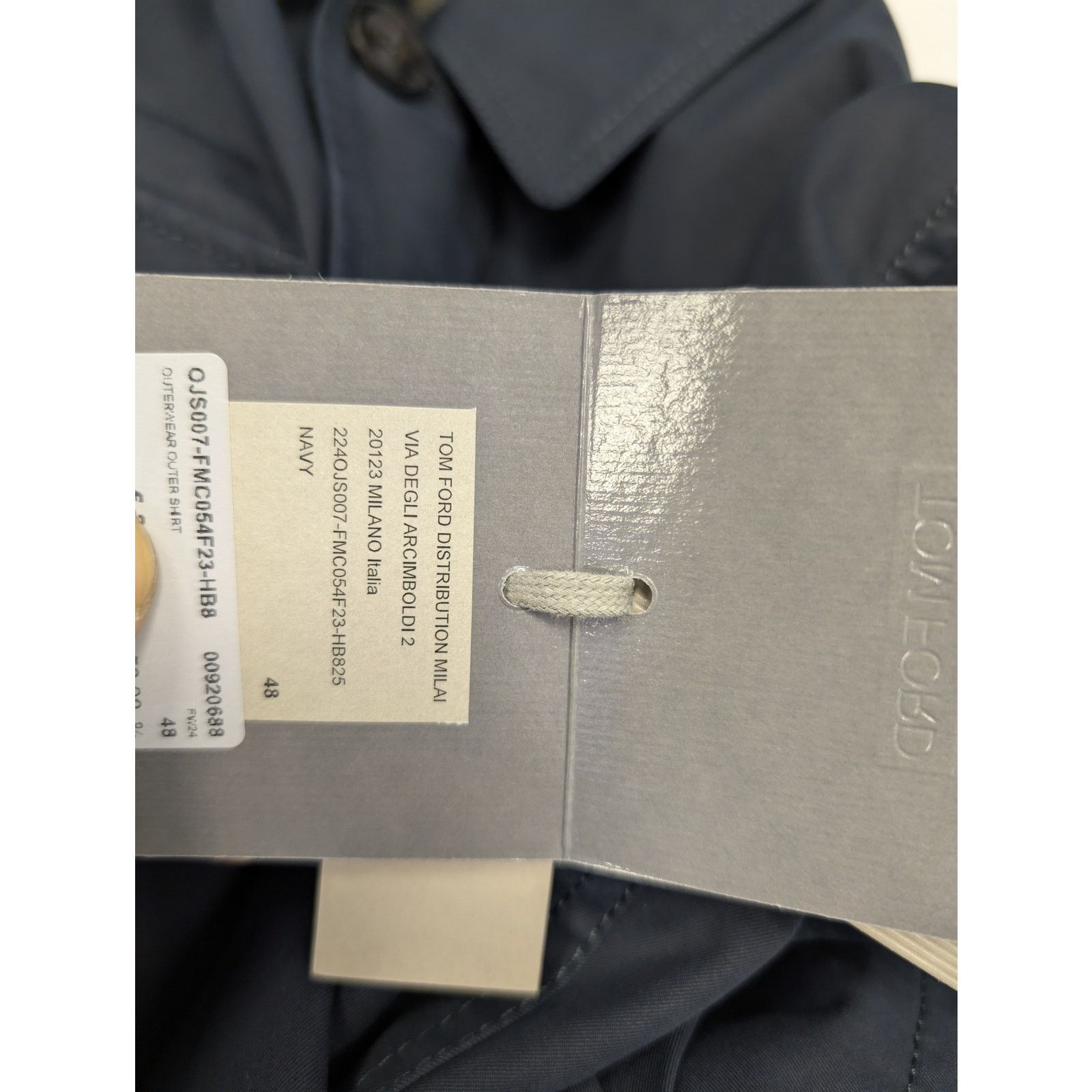 Tom Ford o1rshd1 Outerwear Outer Button up Shirt in Navy Size US M / EU 48-50 / 2 - 23 Thumbnail