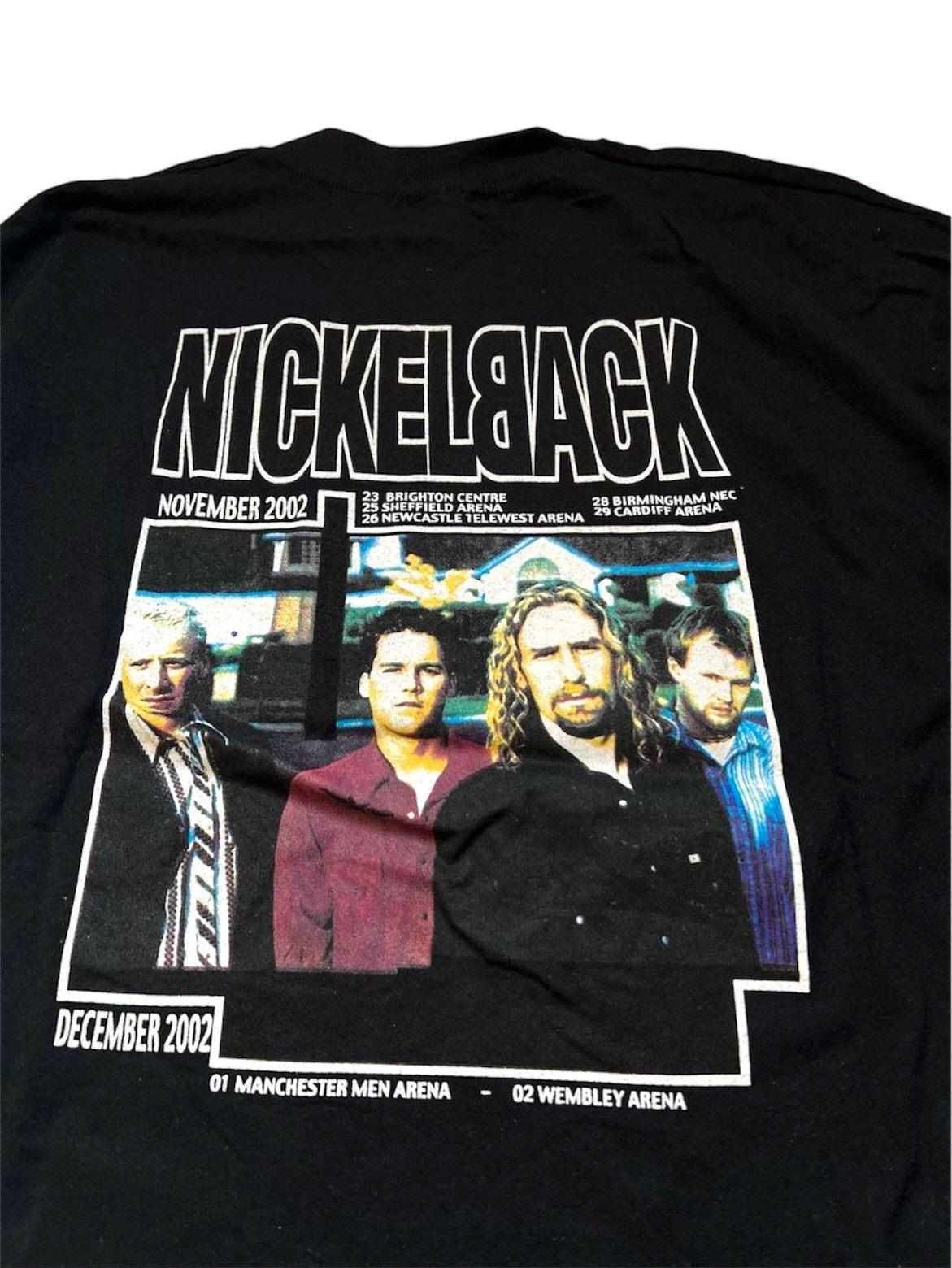 Band Tees Vintage Nickelback 2002 silver side up black t shirt Size US L / EU 52-54 / 3 - 4 Thumbnail