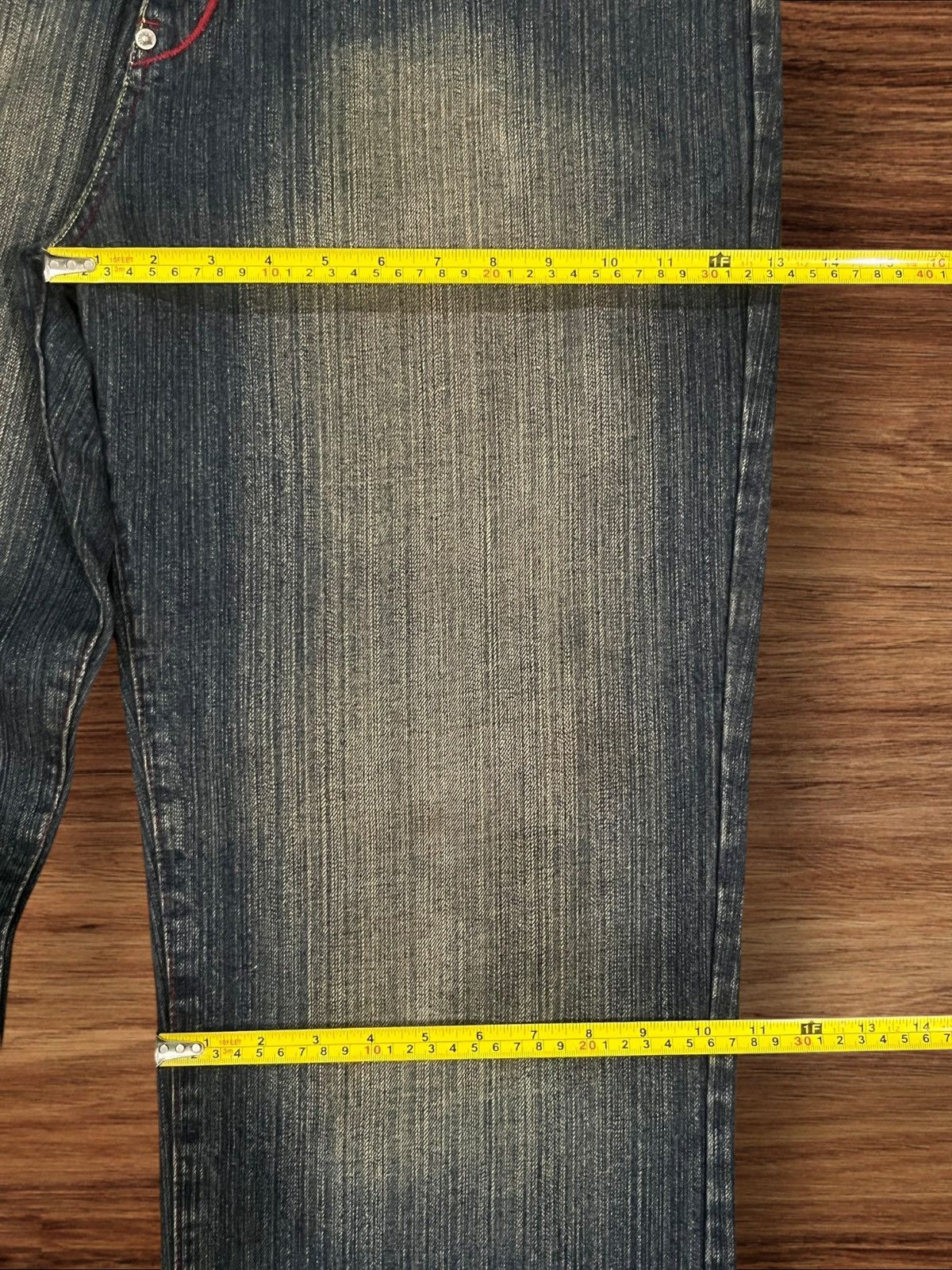 Akademiks ⚡️Baggy⚡️Akademiks Y2K Graffiti Patchwork Distress Baggy Jeans Size US 34 / EU 50 - 21 Thumbnail