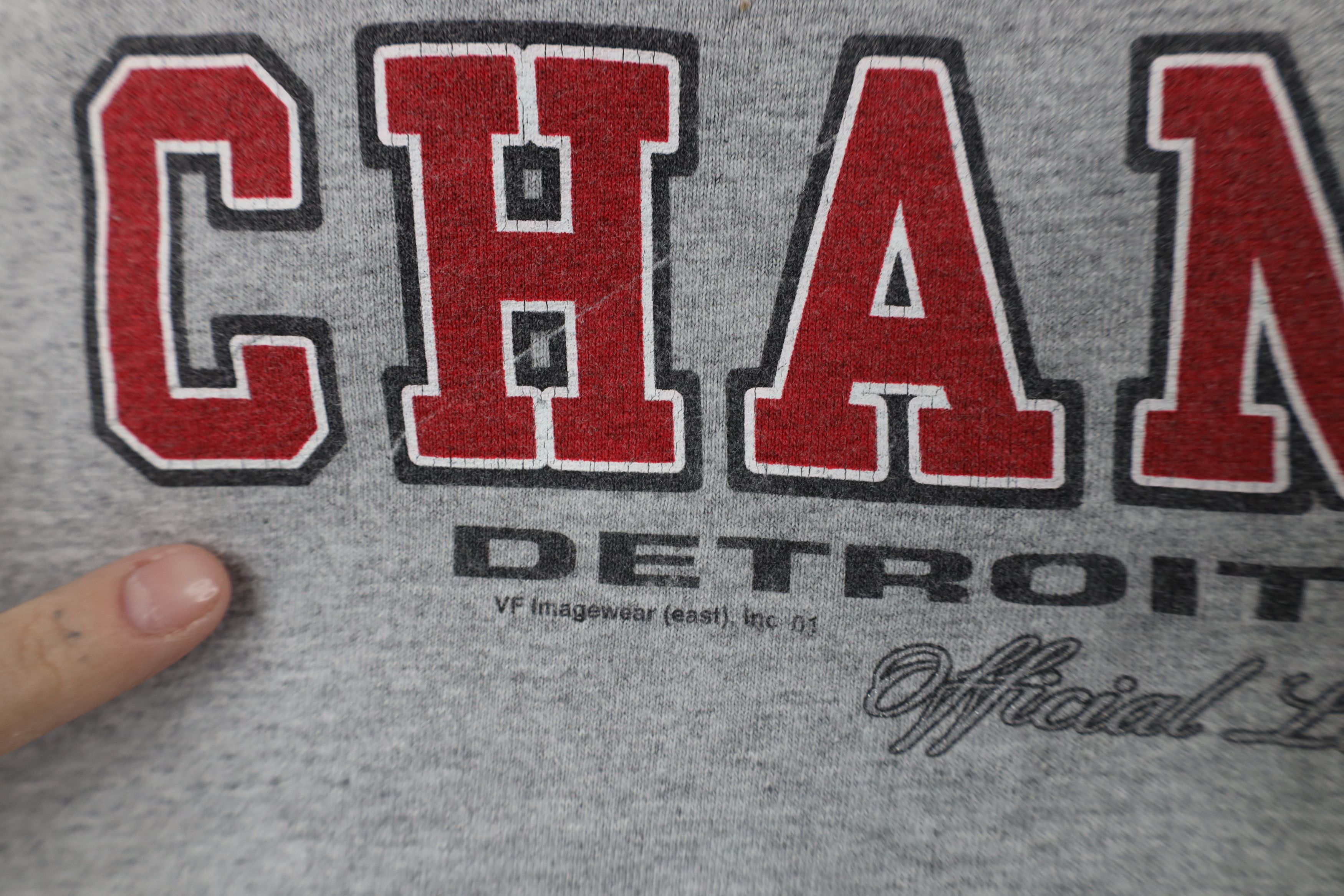 Vintage Vintage 2002 Stanley Cup Champs Detroit Red Wings T-Shirt Size US L / EU 52-54 / 3 - 6 Thumbnail