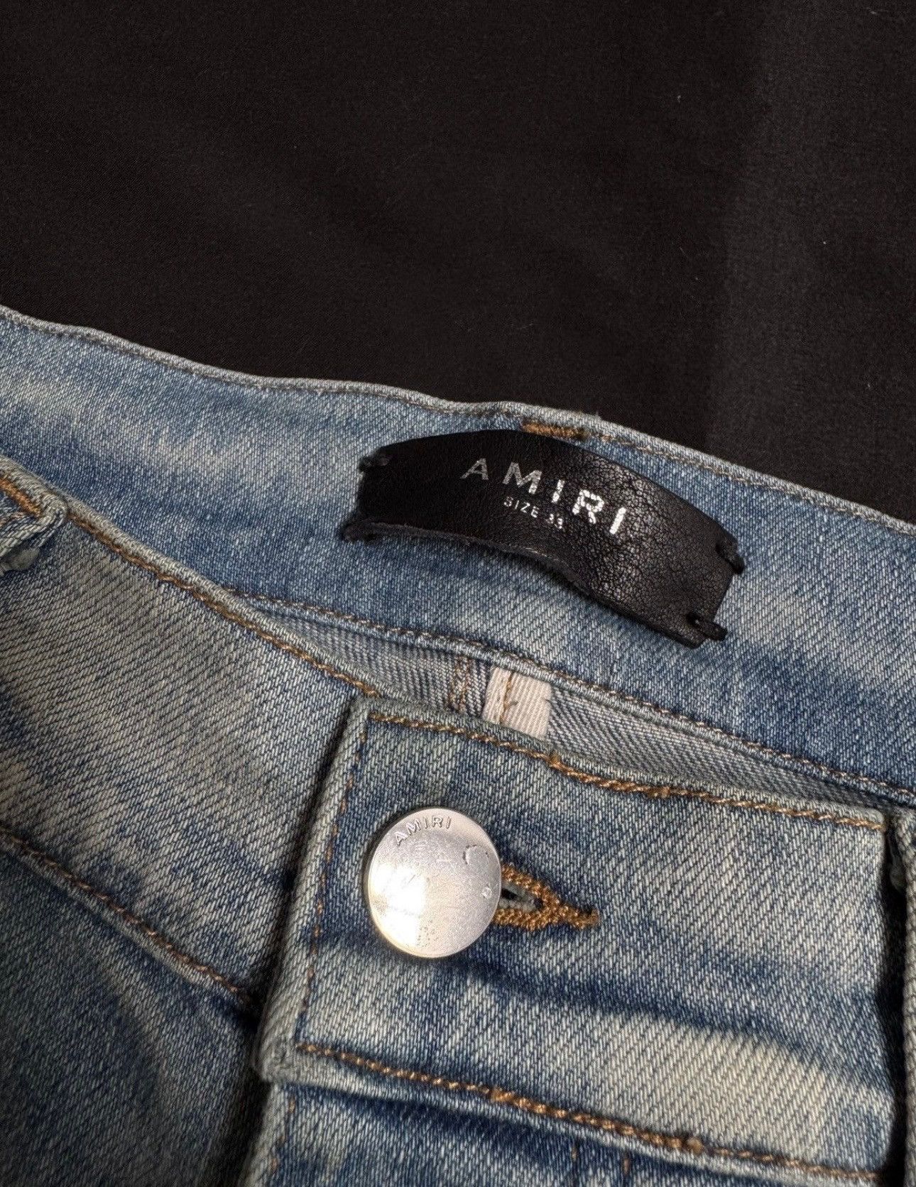 Amiri AMIRI MX1 Light Wash White Patch Size US 33 - 4 Thumbnail