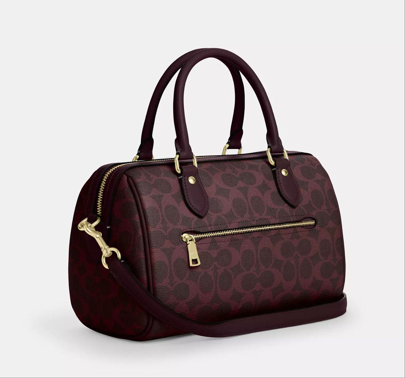 Coach NWT Coach Rowan Satchel Bag In Signature Canvas CV961 Size ONE SIZE - 8 Thumbnail