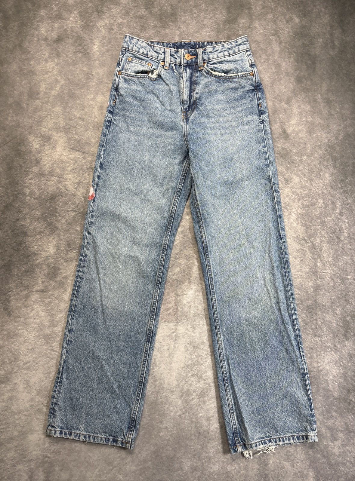 Jean × Vintage Custom Patchwork Denim Jeans Vintage Lamb Cute Y2K Patch 30 Size 26" / US 2 / IT 38 - 5 Thumbnail