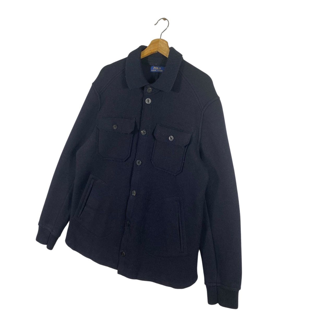Polo Ralph Lauren × RRL Ralph Lauren Polo Ralph Lauren Wool Jacket Button L Size Navy Blue Colour Size US L / EU 52-54 / 3 - 3 Thumbnail