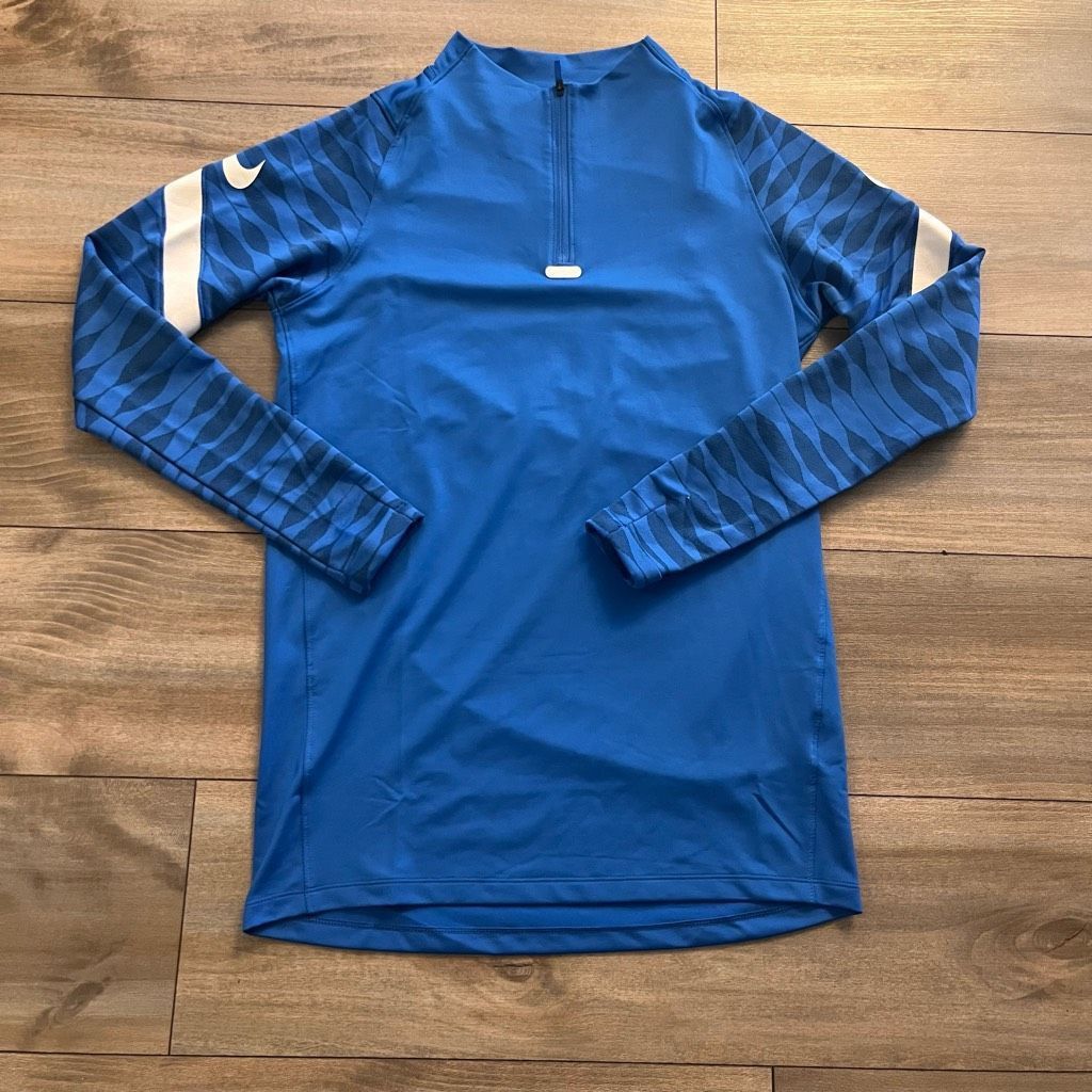 Nike Nike Blue Athletic Workout Quarterzip Pullover Women Small Size S / US 4 / IT 40 - 1 Thumbnail