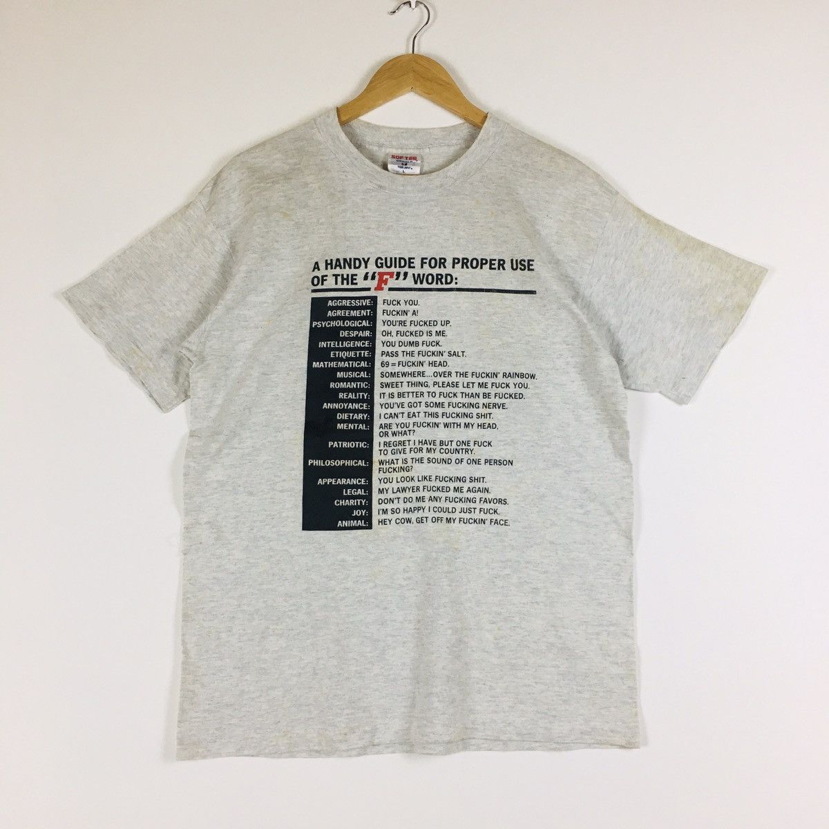 TEE JAYS × Vintage Vintage Fucking Word Single Stitch Size US M / EU 48-50 / 2 - 2 Thumbnail