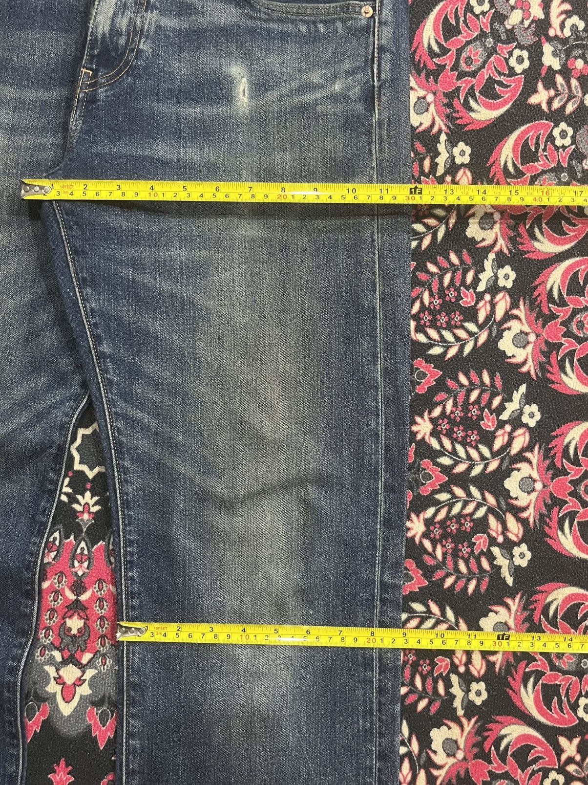 Levi's Vintage Levi’s 569 Big E Non Selvedge Blue Washed Jeans Size US 31 - 15 Thumbnail