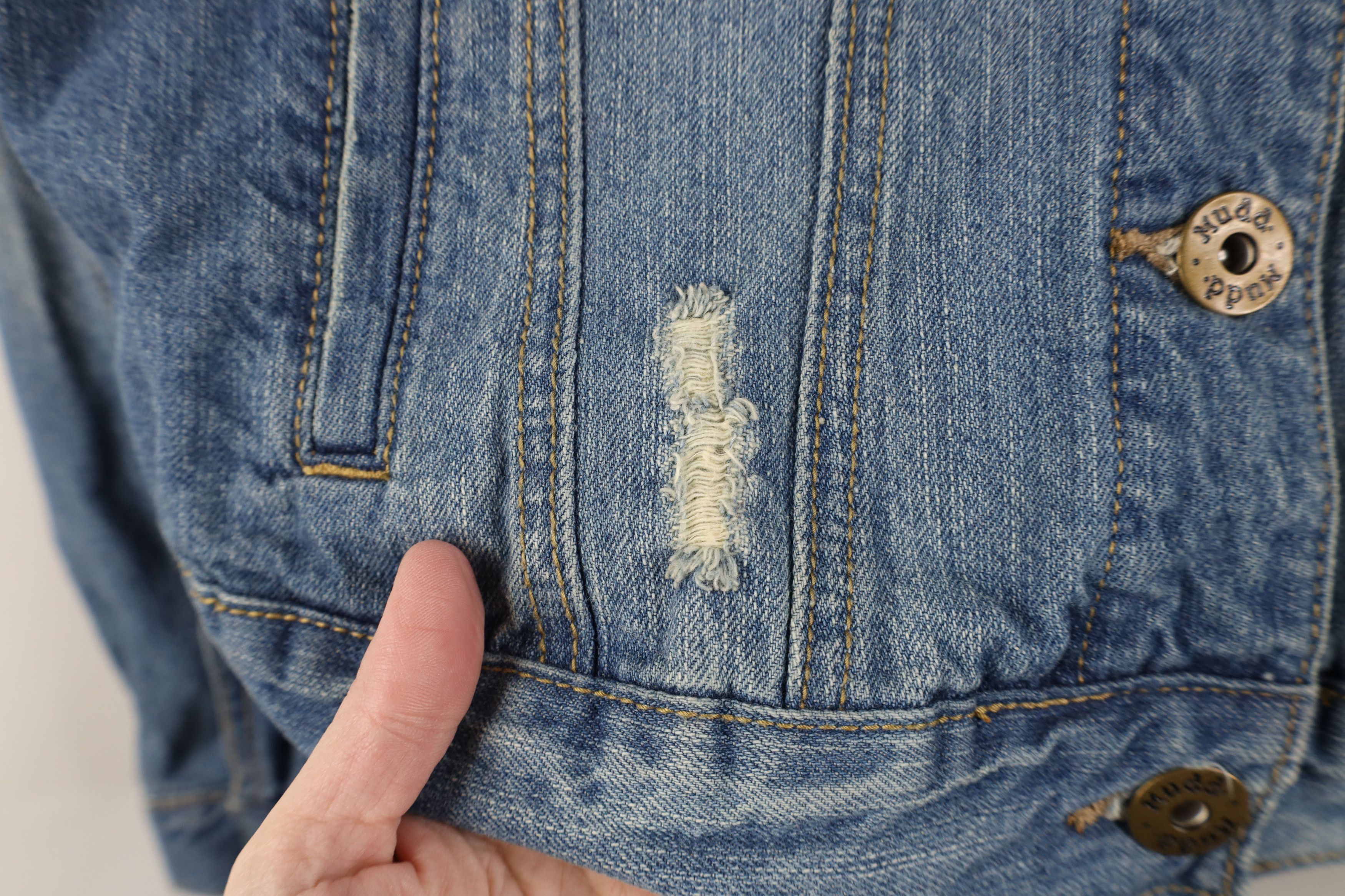 Vintage Vintage 90s Y2K MUDD Babydoll Denim Jean Trucker Jacket Blue Size L / US 10 / IT 46 - 4 Thumbnail