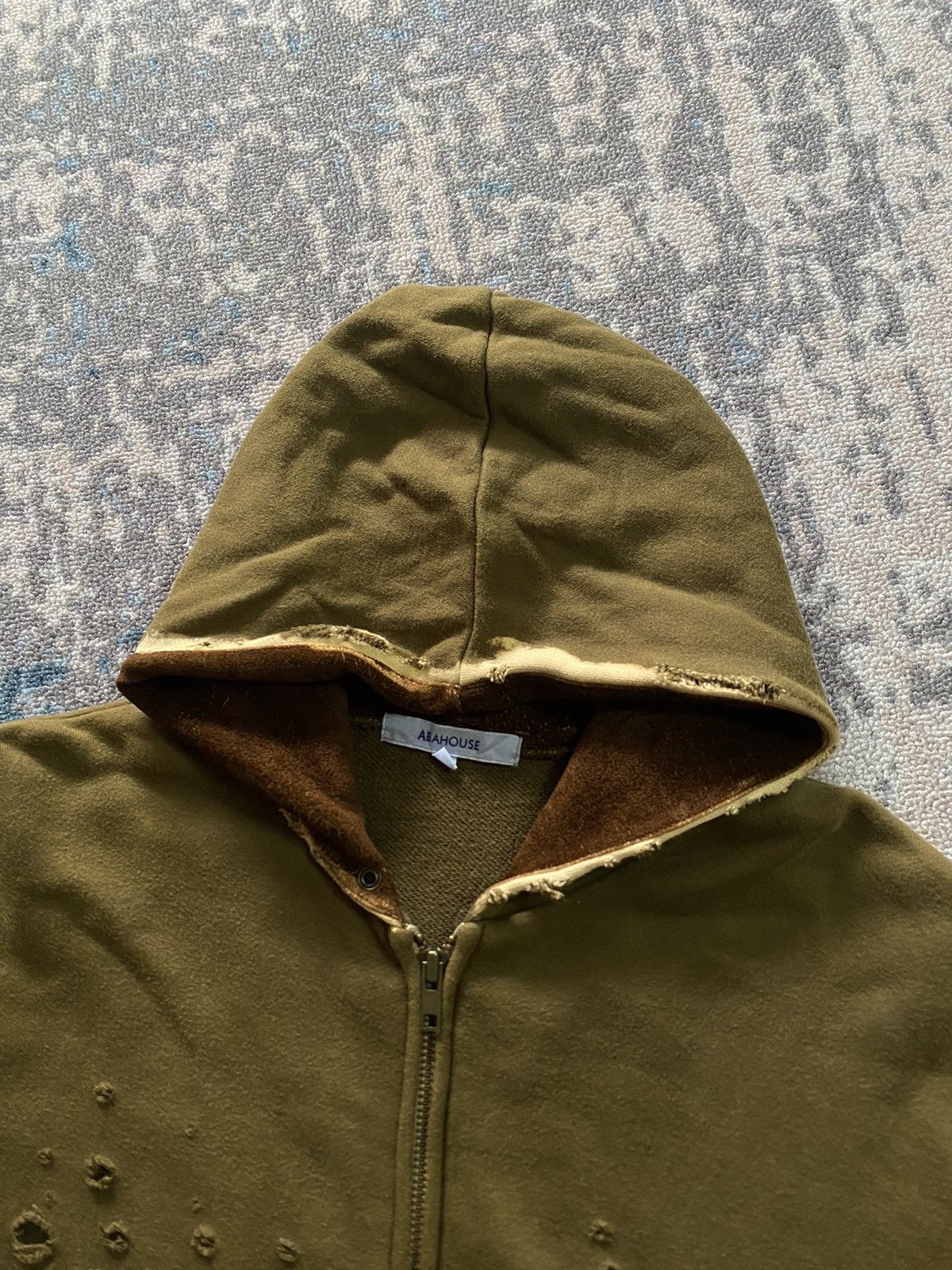 If Six Was Nine × Japanese Brand × Le Grande Bleu (L.G.B.) Japanes abahouse Distressed hoodie like numbernine Size US L / EU 52-54 / 3 - 5 Thumbnail