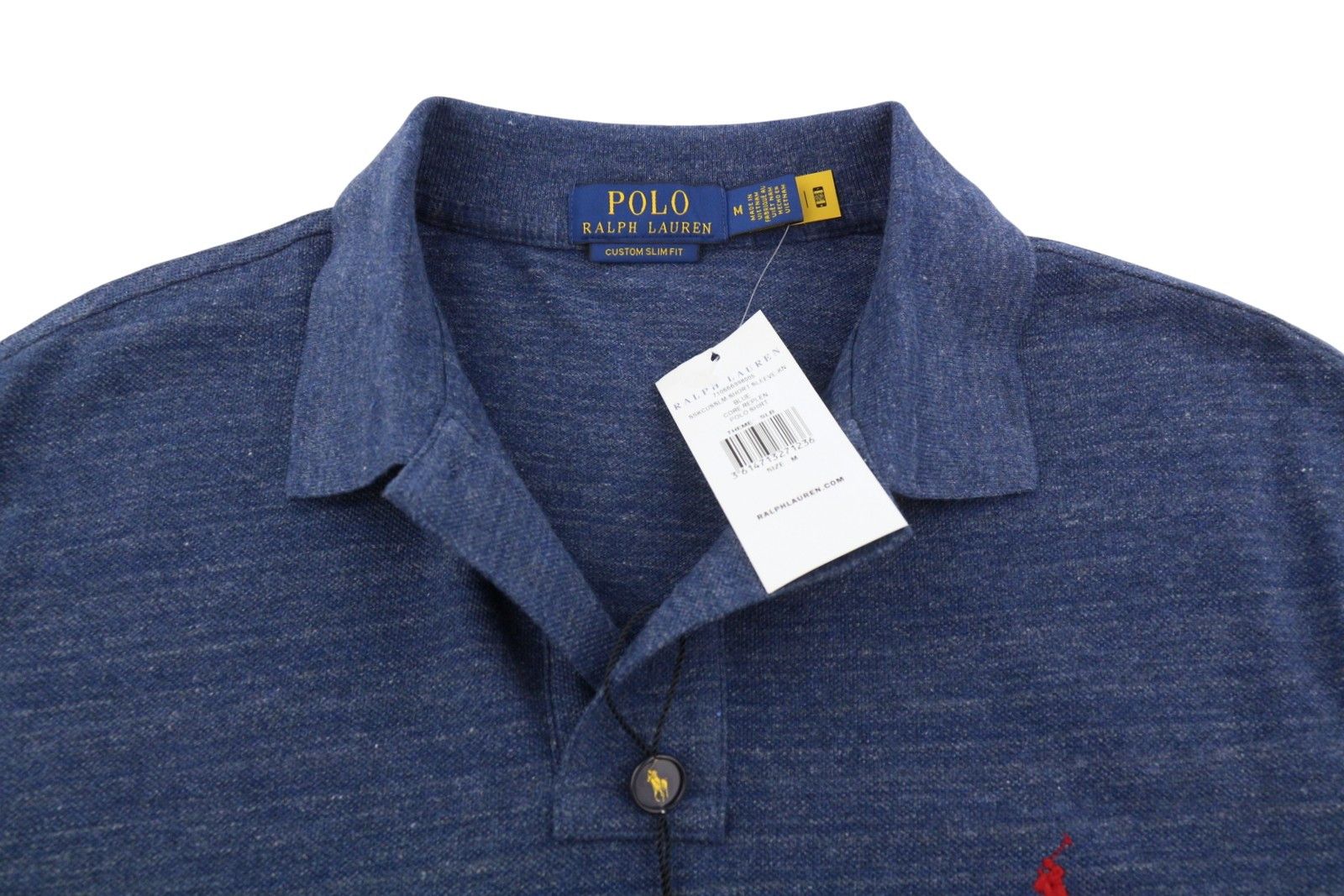 Ralph Lauren CUSTOM SLIM FIT M Melange Embroidered Logo 87908 Size US M / EU 48-50 / 2 - 5 Thumbnail