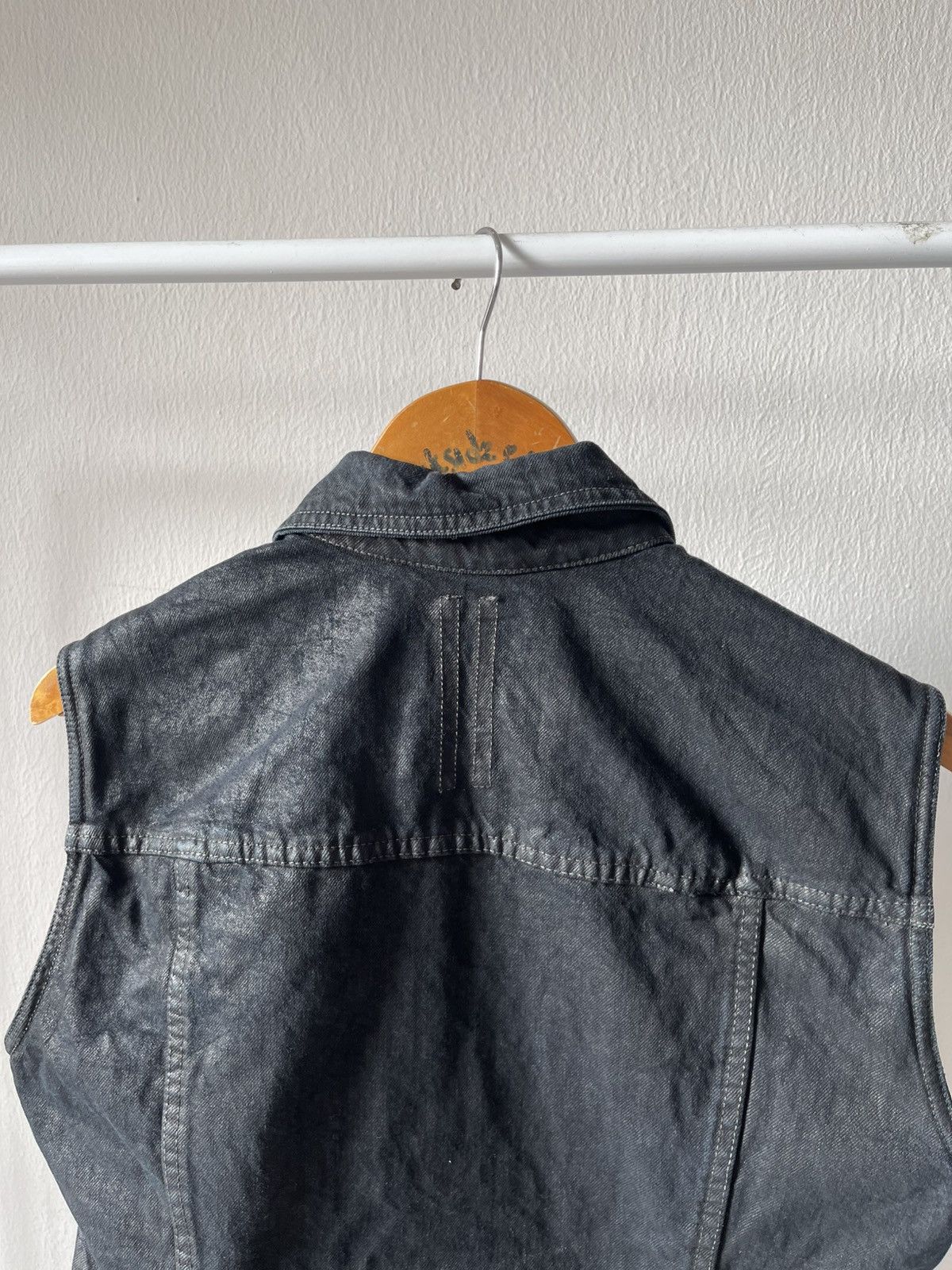 Rick Owens Rick Owens Wax Sleeveless Denim Jacket 96 Size US M / EU 48-50 / 2 - 7 Thumbnail