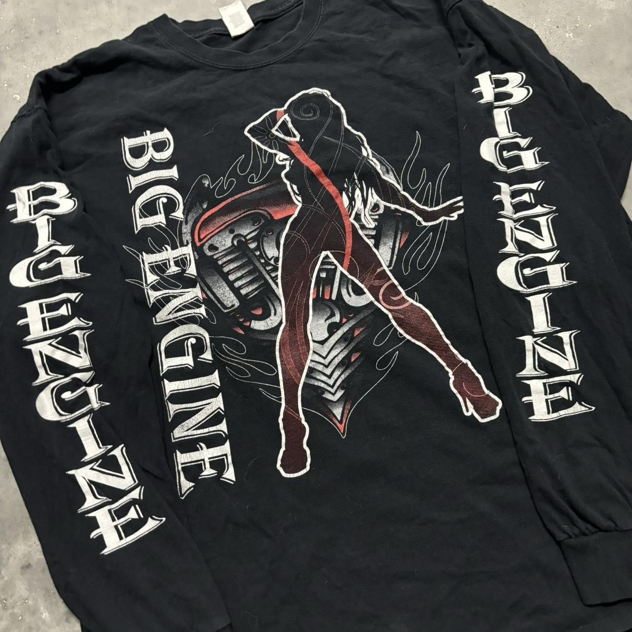 Japanese Brand × Vintage Crazy Vintage Y2K/2000s Black Bike Week Lingsleeve Skater Grunge Graphic Tee! Size US XL / EU 56 / 4 - 3 Thumbnail
