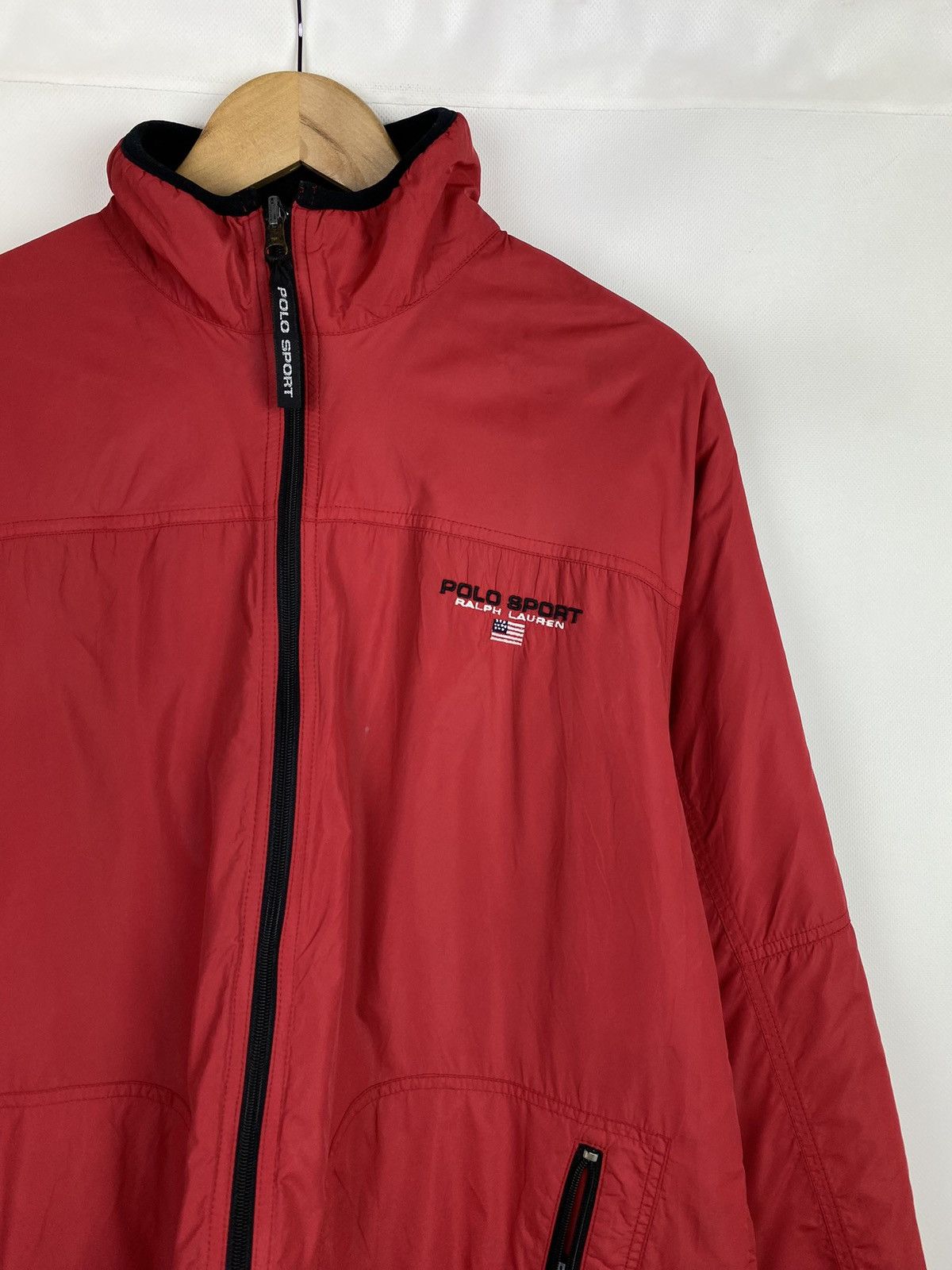 Polo Ralph Lauren × Vintage Polo Sport Ralph Lauren VTG nylon / fleece reversible jacket Size US M / EU 48-50 / 2 - 10 Thumbnail