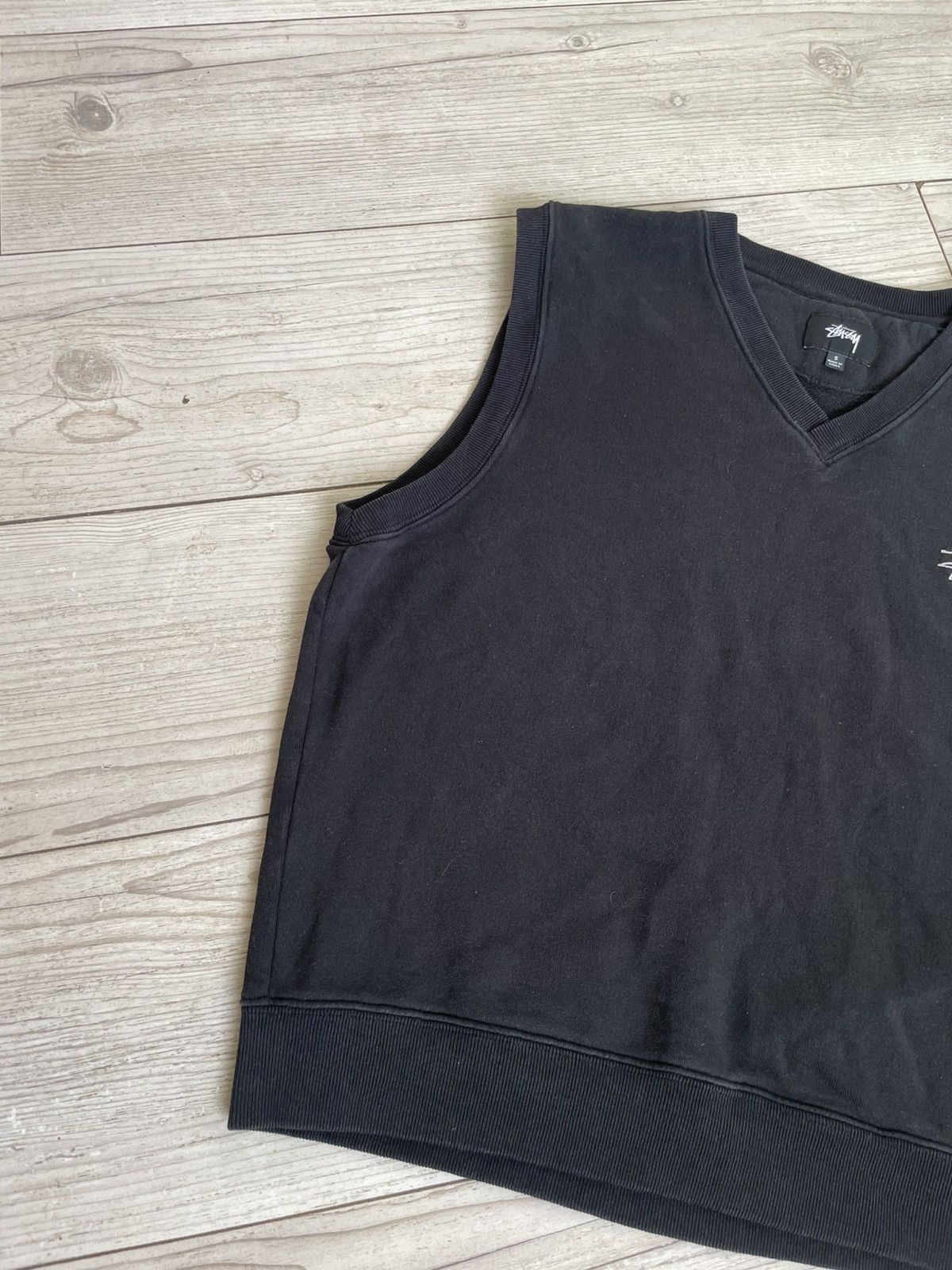 Stussy × Vintage Stussy Fleece Sweater Vest Size US S / EU 44-46 / 1 - 5 Thumbnail