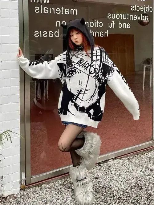 Japanese Brand Amane Sweater Japanes Anime Loose Sweater Size M / US 6-8 / IT 42-44 - 3 Thumbnail