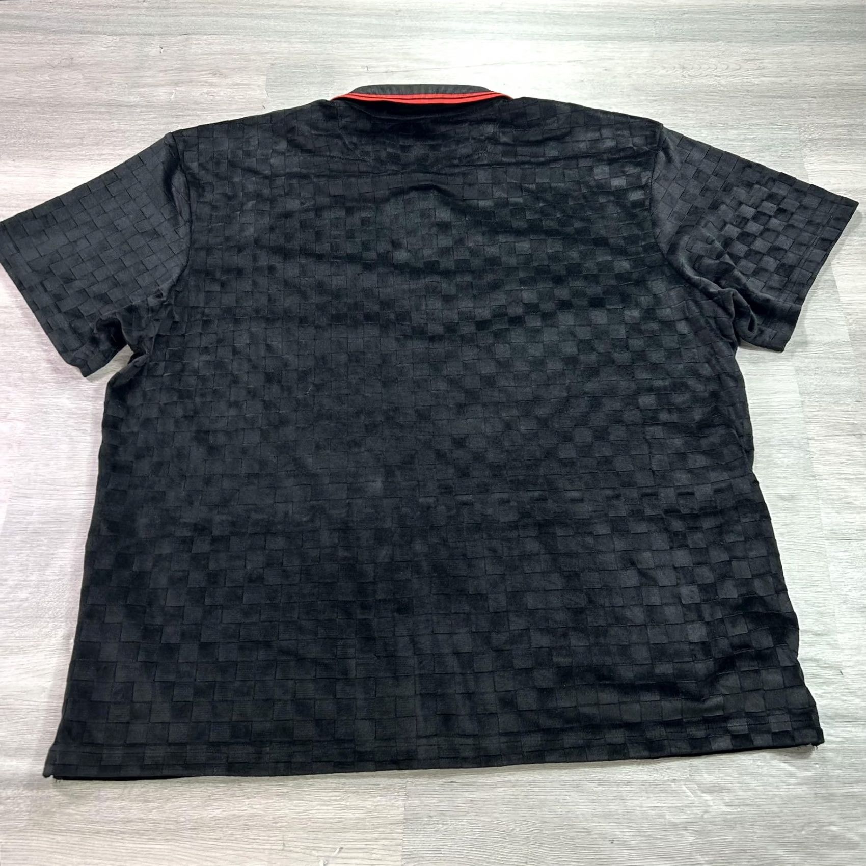 Teddy Fresh Teddy Fresh Polo Shirt Mens 3XL Black Check Full Zip Bear Logo Streetwear Shirt Size US XXL / EU 58 / 5 - 2 Thumbnail