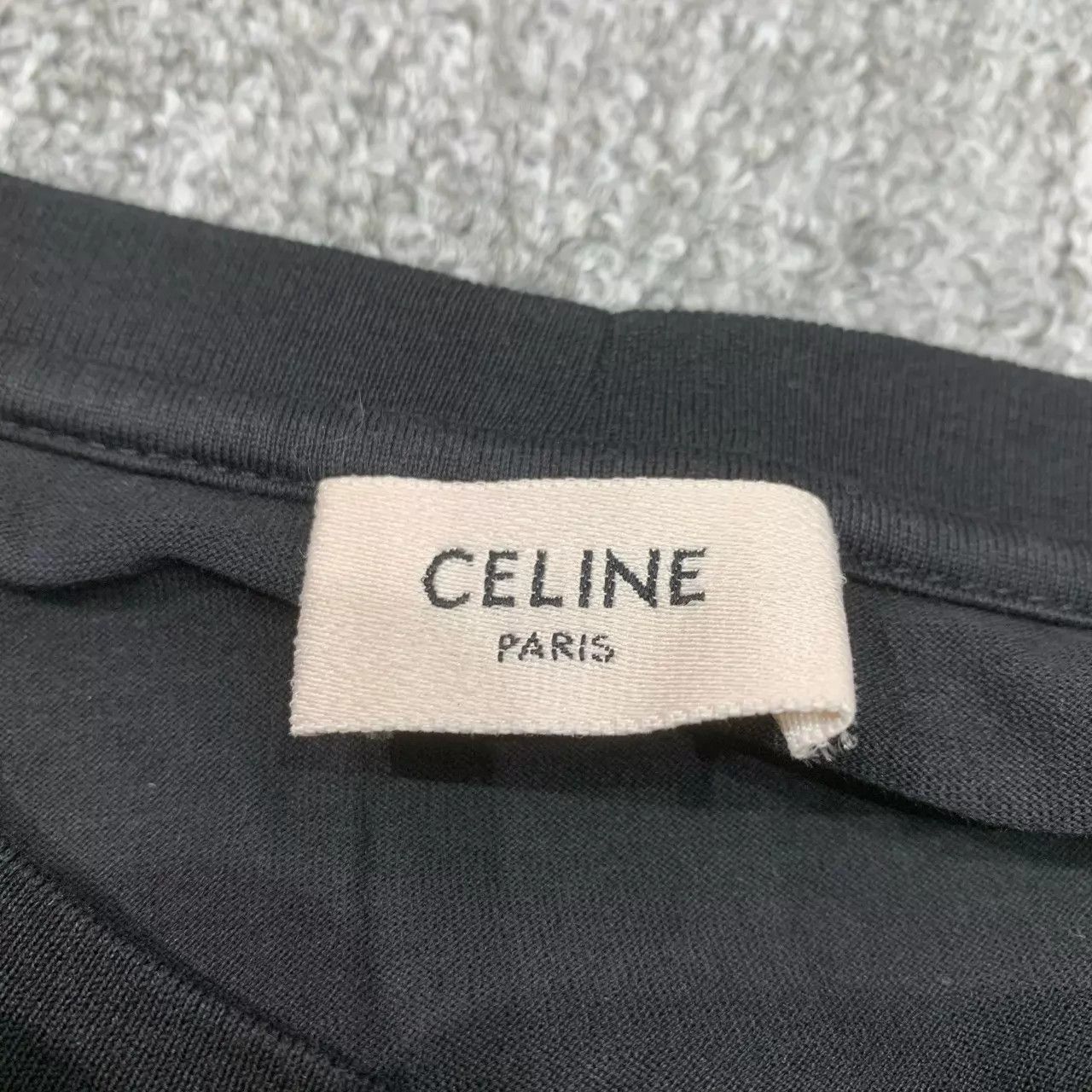 Celine Celine Black Gold Logo Short Sleeve Tee S 95 New Size S / US 4 / IT 40 - 4 Thumbnail