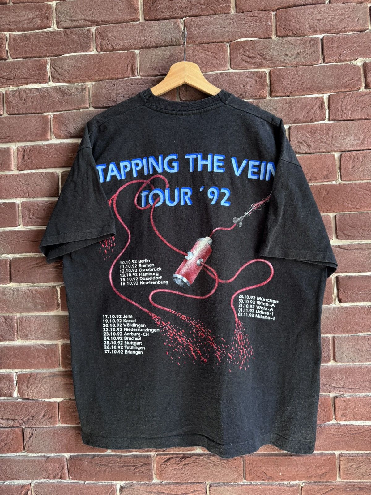 Band Tees 1992 Rare Sodom Tapping Vein Thrash Metal Band Vintage tee Size US XL / EU 56 / 4 - 13 Thumbnail