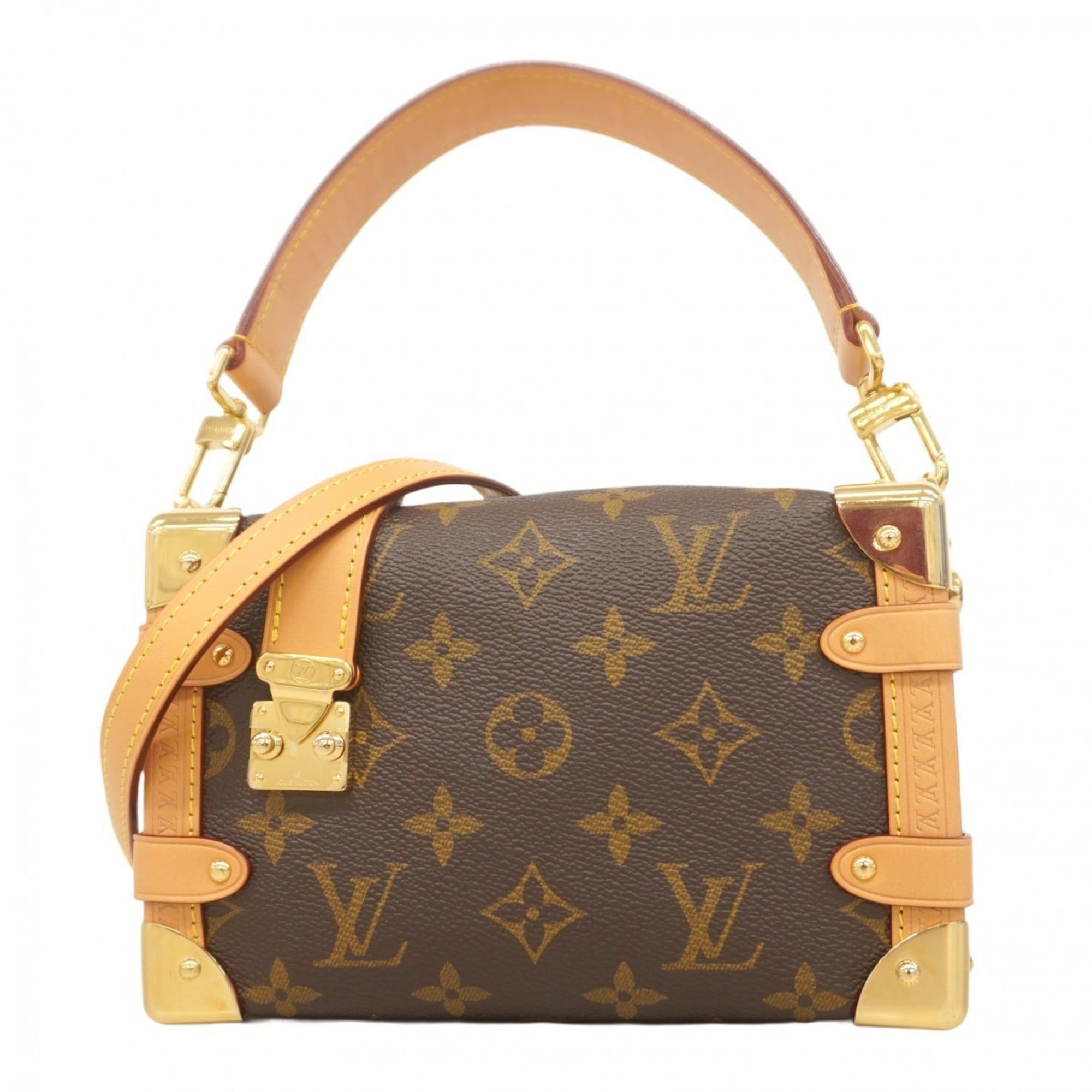 Louis Vuitton Monogram Side Trunk PM M46815 Brown 2-Way Bag for Women
