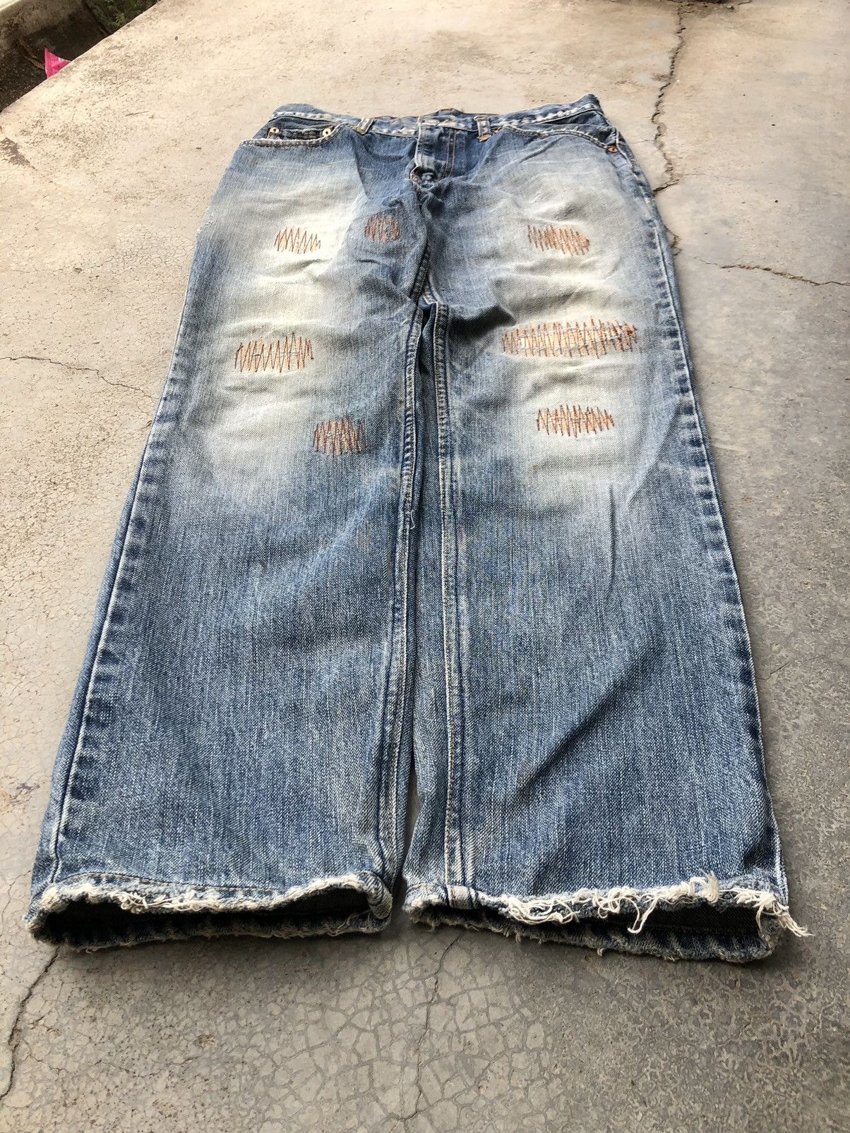 Levi's ZIGZAG REMAKE LEVIS 505 DENIM Size US 30 / EU 46 - 6 Thumbnail