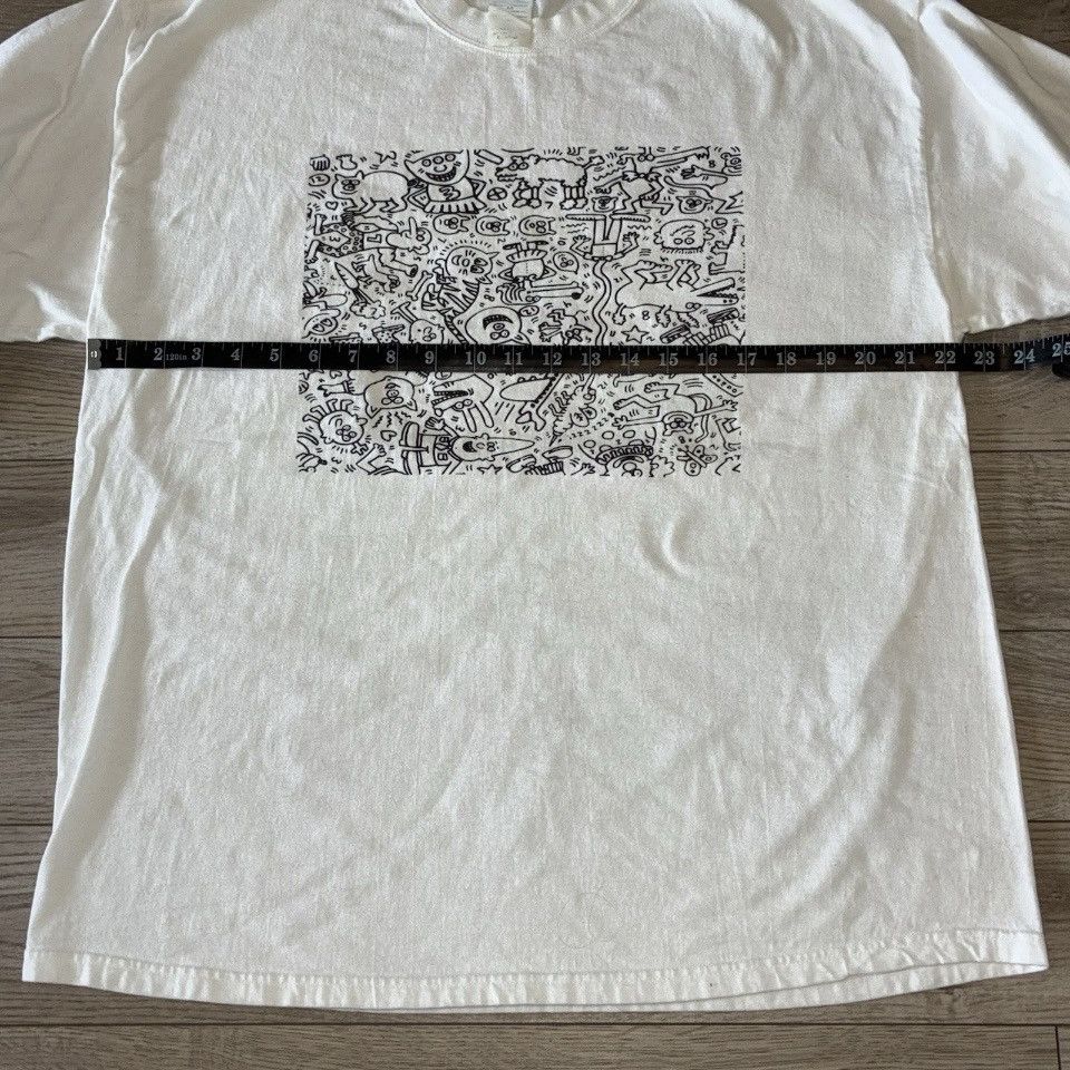 Hanes Keith Haring white long sleeve shirt Size US XL / EU 56 / 4 - 5 Thumbnail