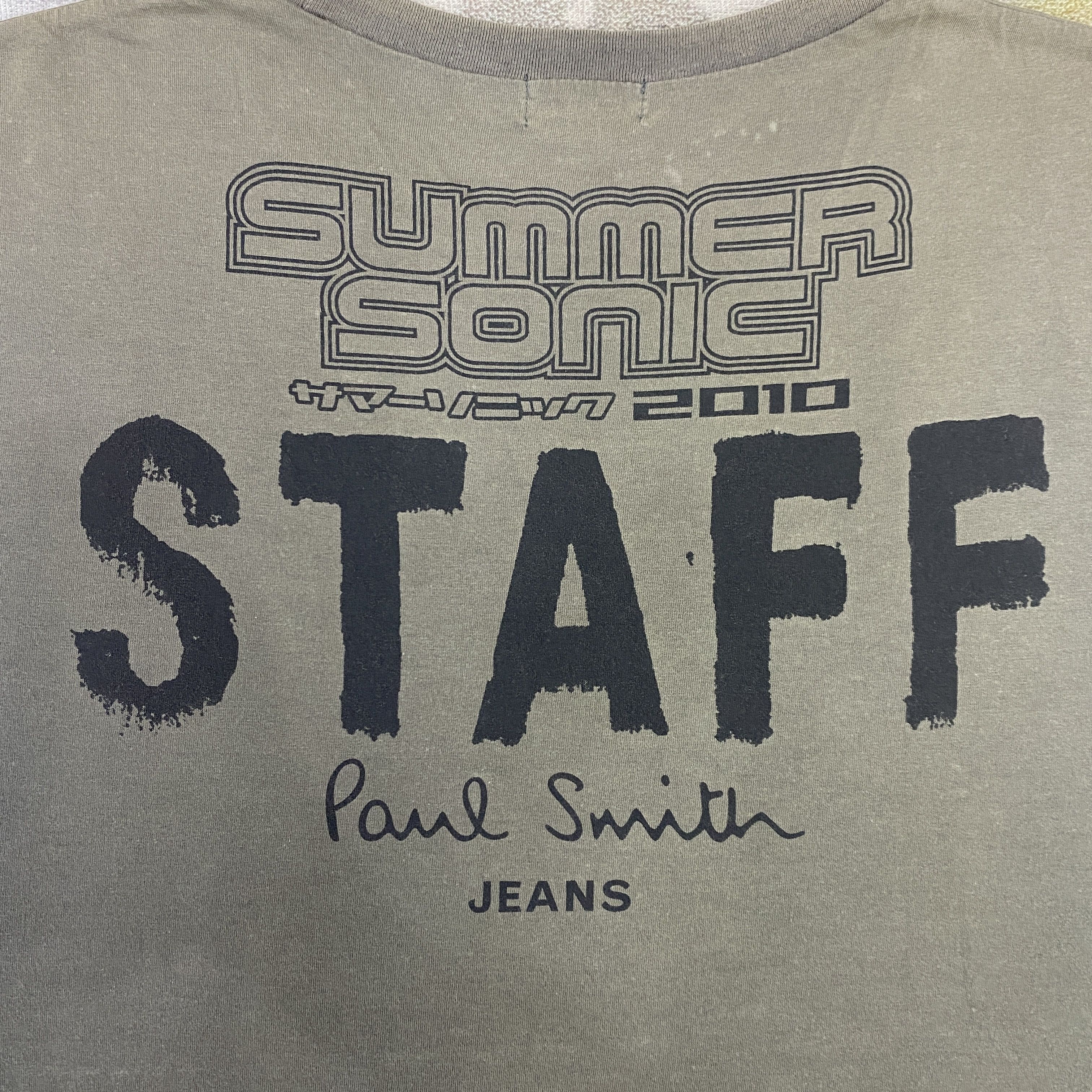Paul Smith Vintage Summer Sonic 2010 Staff T-Shirt - H036 Size US L / EU 52-54 / 3 - 5 Thumbnail
