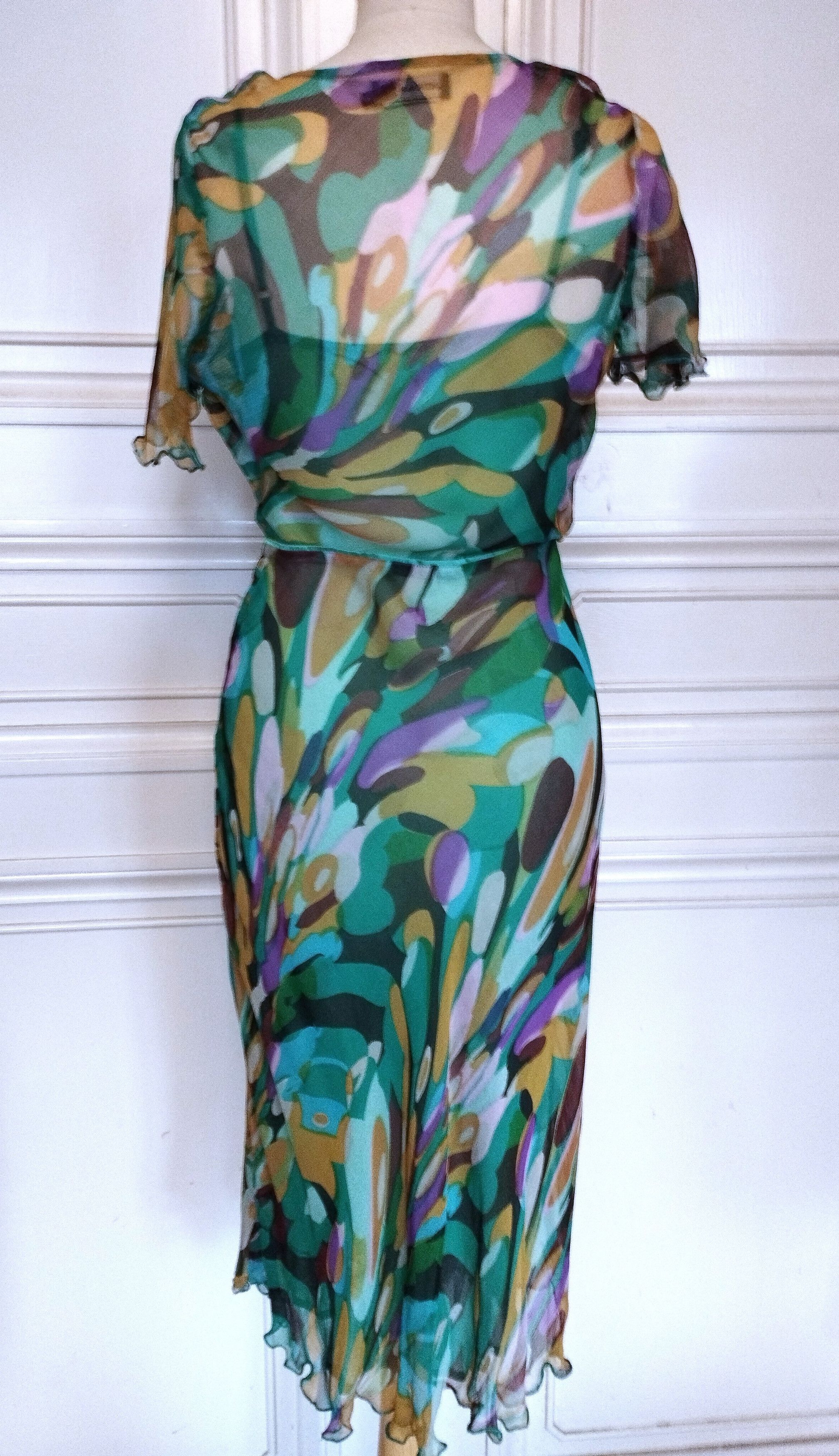 Antik Batik Antik Batik Robe Double Voile de Soie TS/M Size S / US 4 / IT 40 - 2 Thumbnail